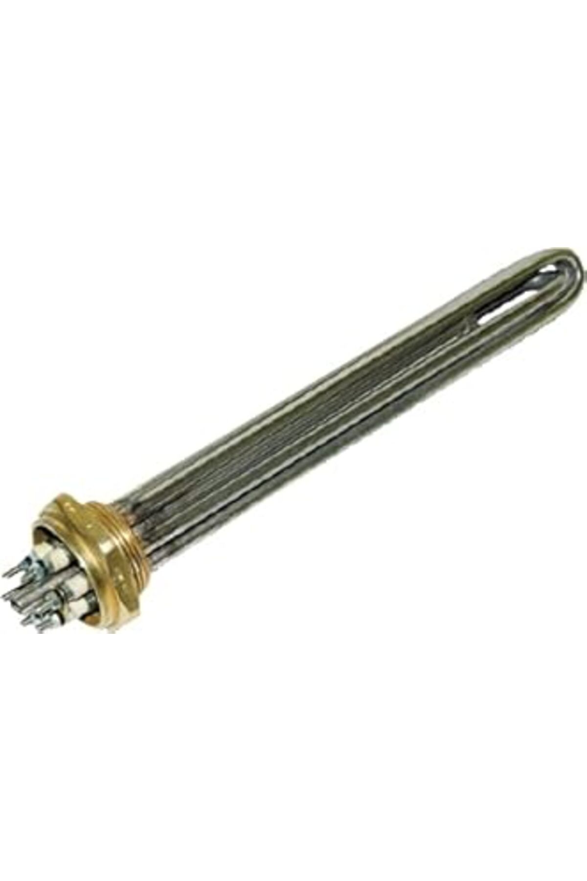 Pazarcan 1/2 .5 Parmak Krom Kafalı Isıtıcı Rezistans 30-35-40-45-50Cm Ozn-744Aa Termostatlı 40Cm-10Kw
