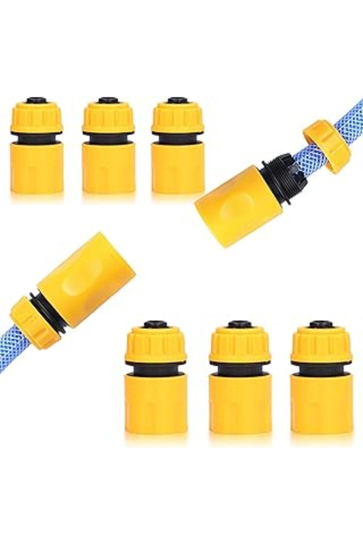 Pazarcan Joyzzz Hortum Ucu Konektörü, 1/2 Inç Hortum Borusu Için 6 Paket Boru Hızlı Bağlantı Bağlantısı, Hor