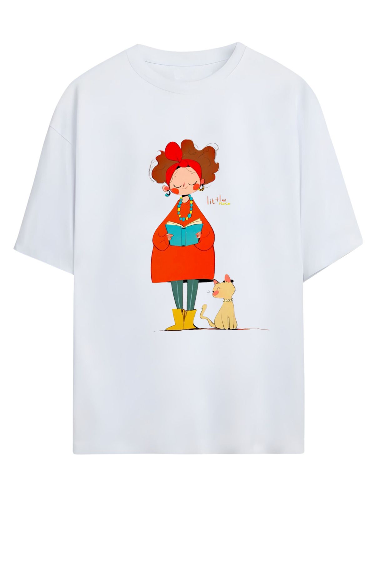 MAGORS GraffTee Unisex %100 Organik Pamuk Bisiklet Yaka Illustrasyon Baskılı Özel Tasarım T-shirt
