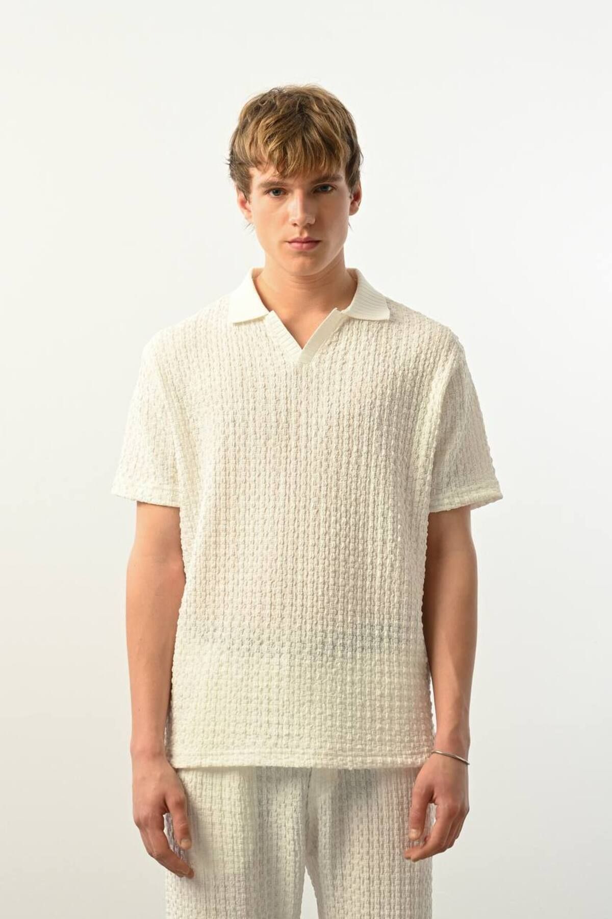 MARRAKECH Polo Yaka Dokulu Erkek T-Shirt