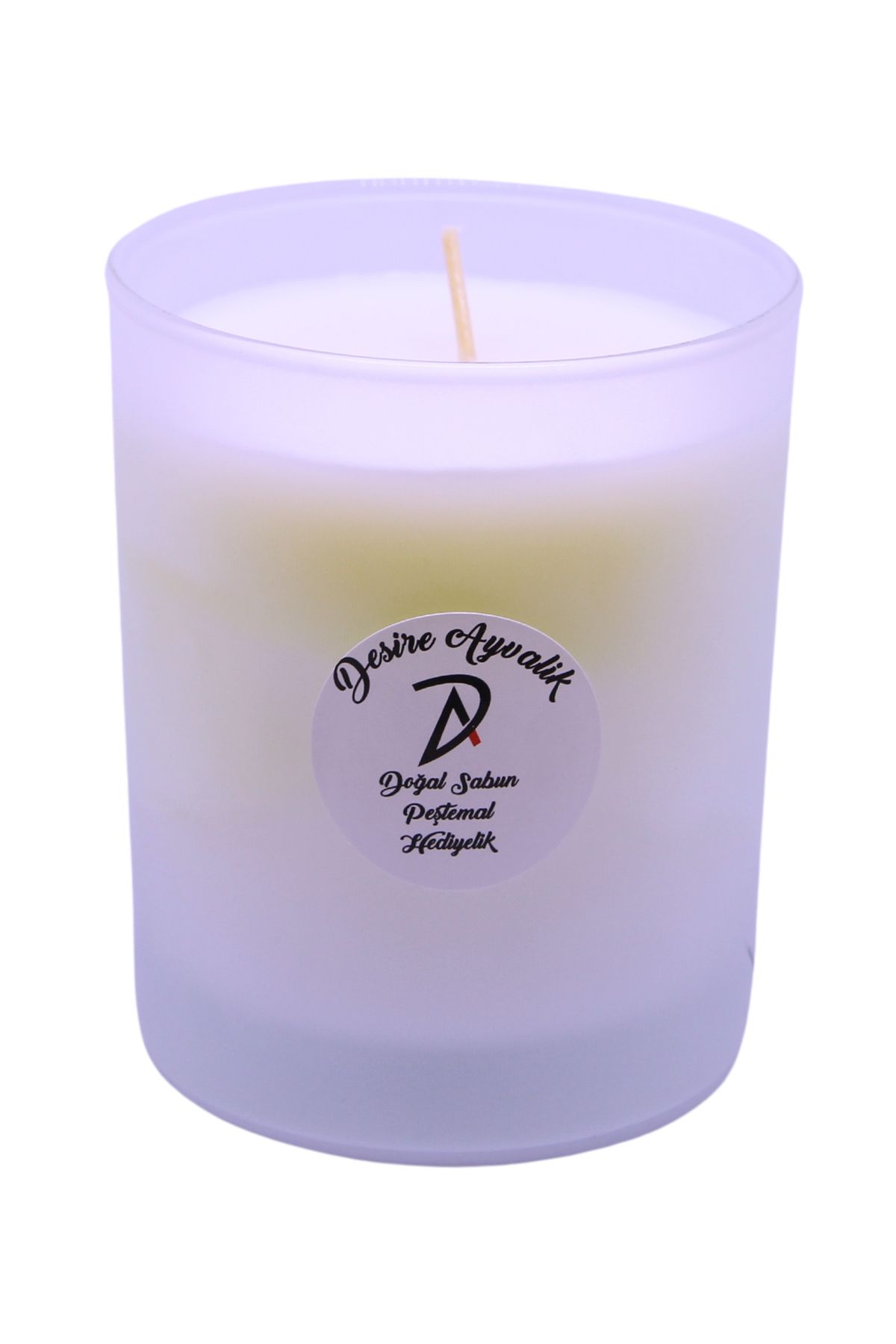 Desire Ayvalık Beyaz Soya Wax Mum Okyanus Kokulu İp Fitil 470gr