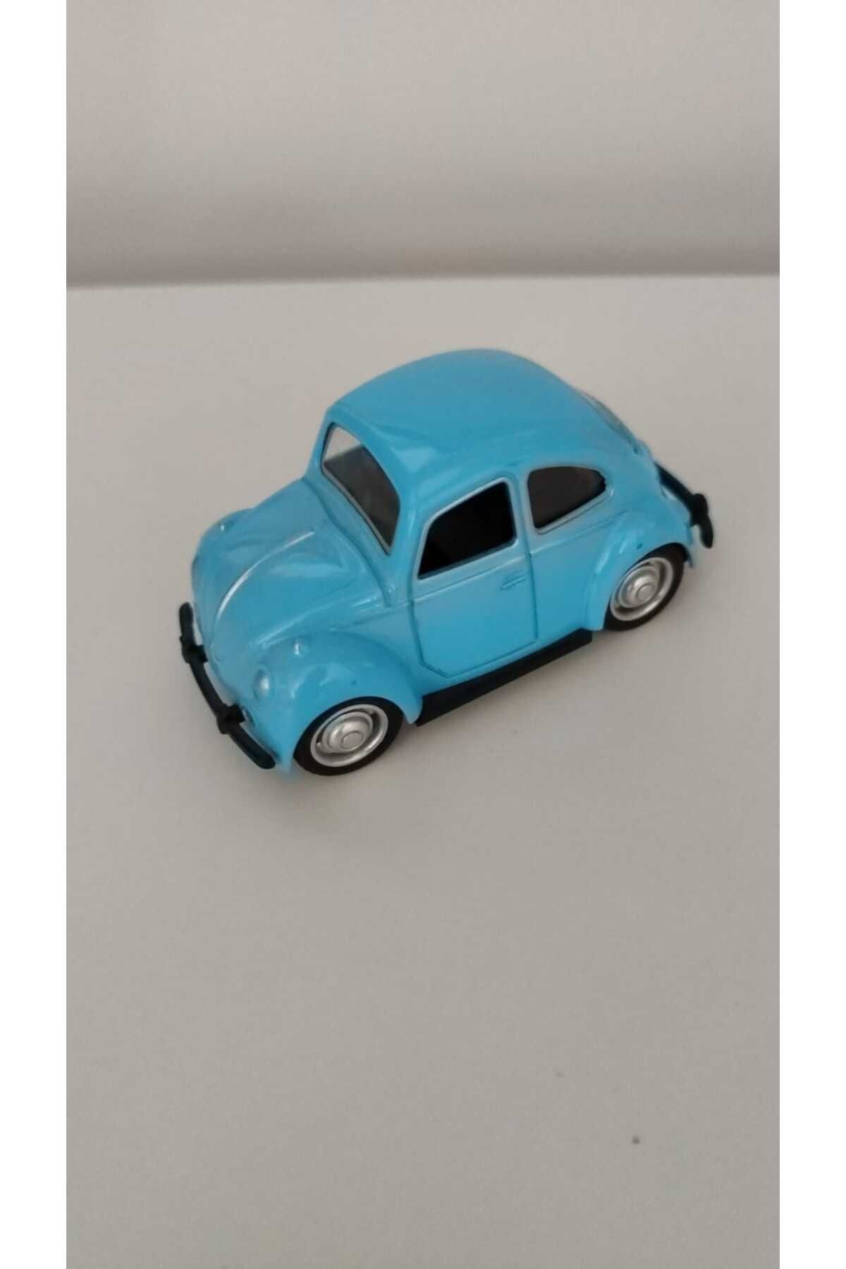 FAMEMUS ACCESSORY Mavi Vosvos Model Araba - Nostaljik Metal Oyuncak Araba