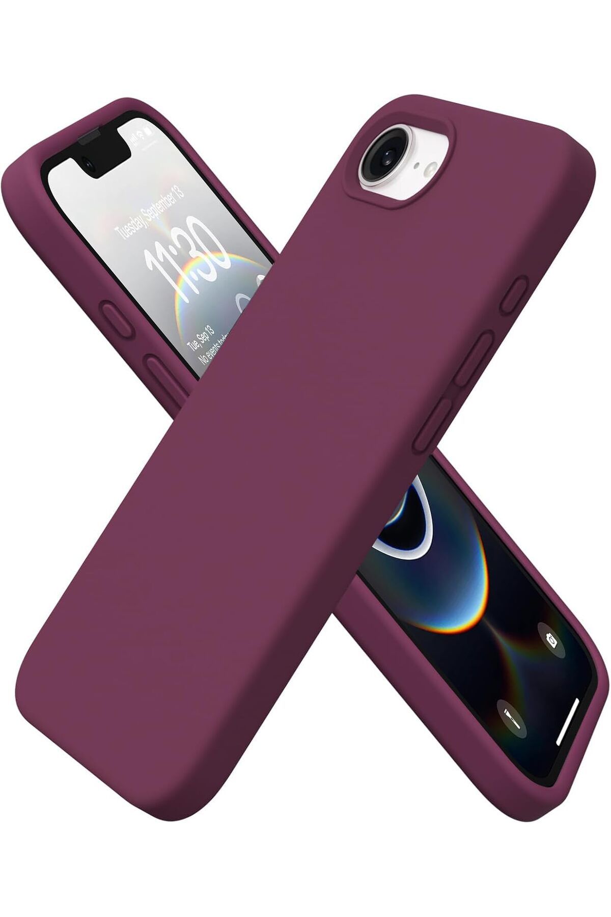 Coolacs Apple iPhone 16E ile Uyumlu Telefon Kılıfı Kadife Iç Yüzey Soft Tasarım Lansman Kılıf