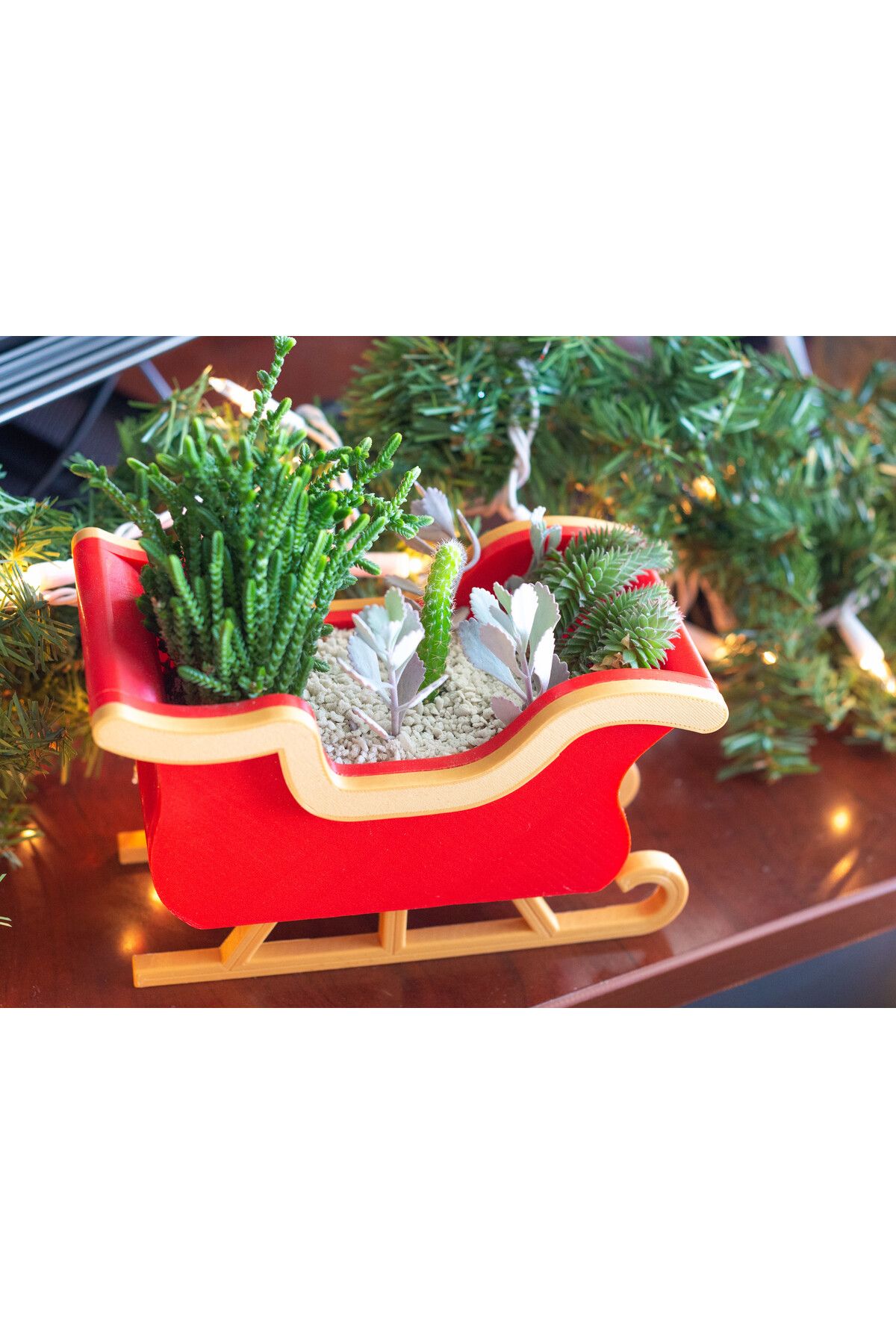 talaşoğlu Noel kızak dekor/ekici