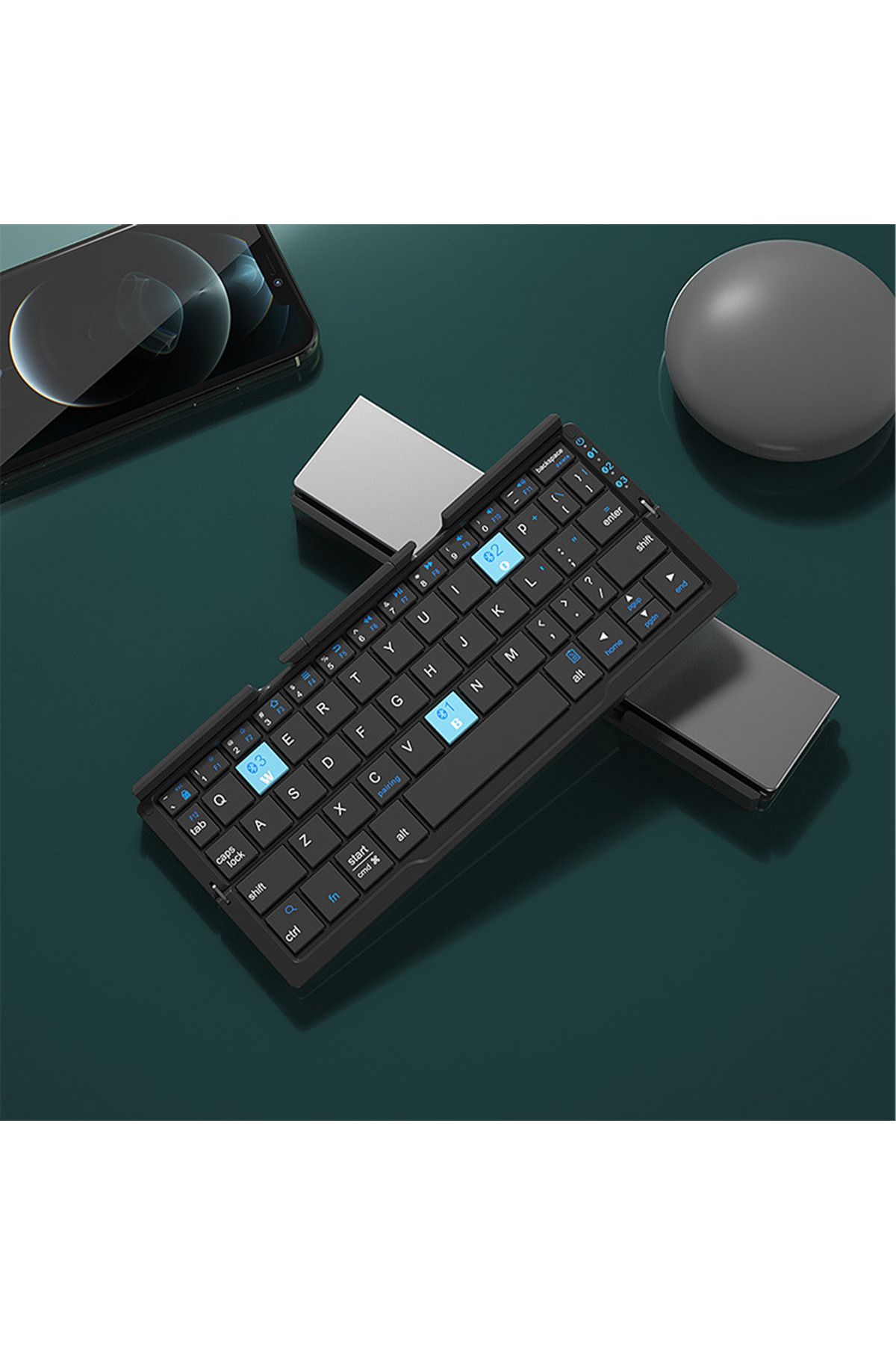 CYBERDUST-Foldable keyboard, CYBERDUST, Portable, Compact, Lightweight, Compatible with iOS and Android devices 4