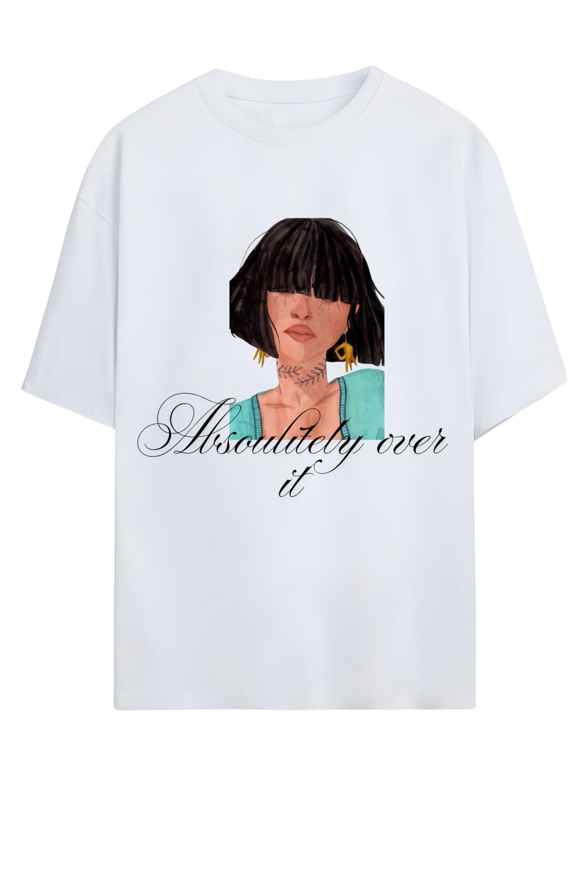 MAGORS GraffTee %100 Organik Pamuk Bisiklet Yaka Illustrasyon Baskılı Özel Tasarım T-shirt