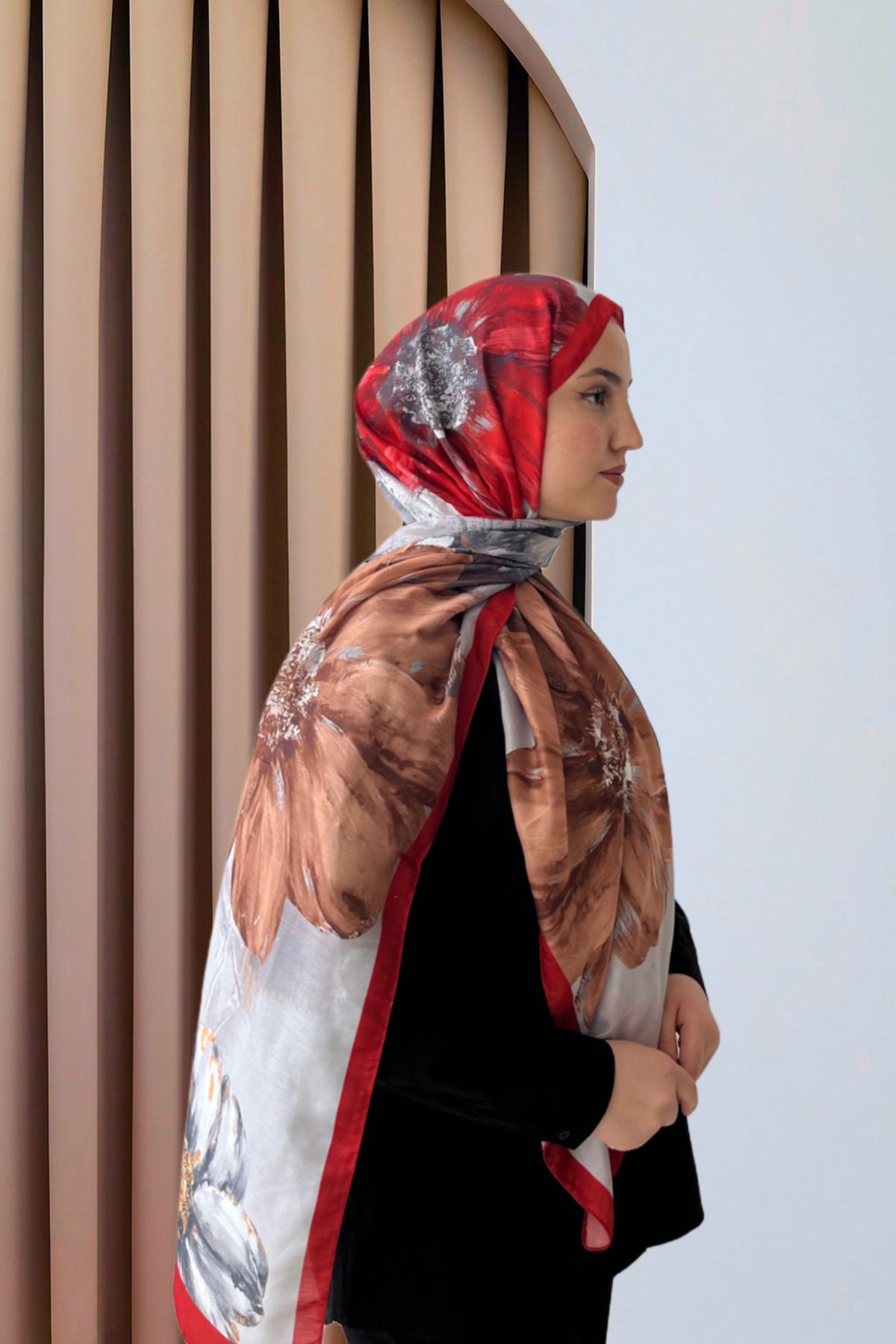Sharell Flowers Soft Collection Gül Desen Pamuk Şal