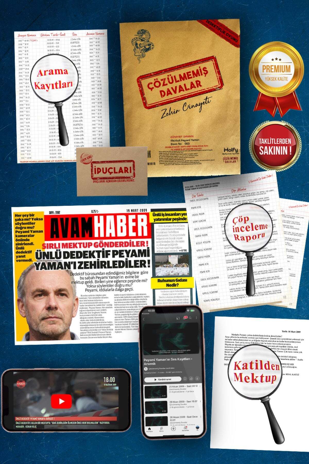 çözülmemiş davalar-Fabulous Four Killers Kim Detective Game Case-Solving Game Murder Game Detective Game Box Game 5