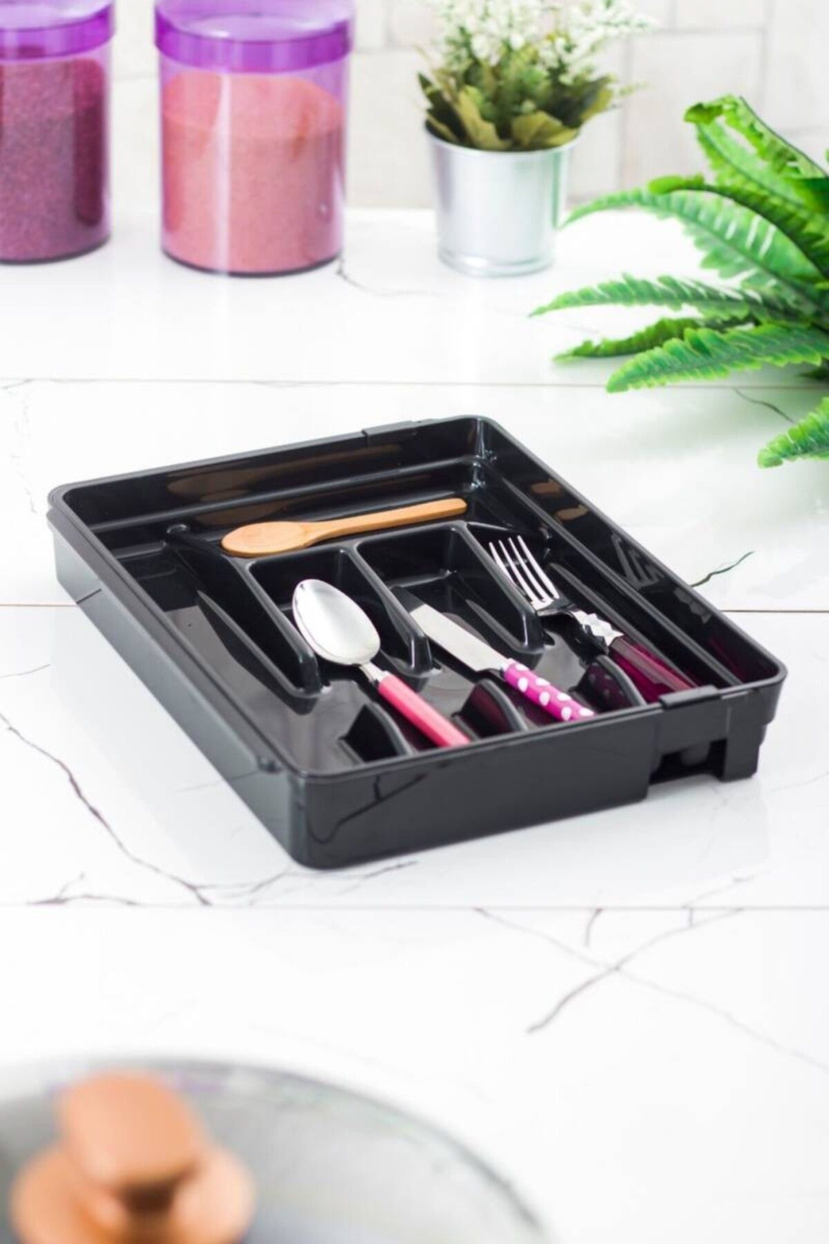 Depa-Black Acrylic - Adjustable Drawer and Organizer (35*28*5 / 35*44*5) 2