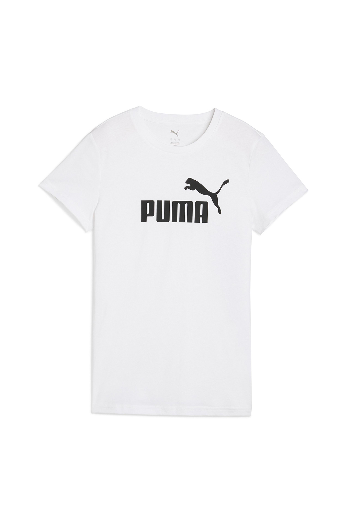 Puma Essentials No 1 Logo Kadın Beyaz Tişört görsel 5