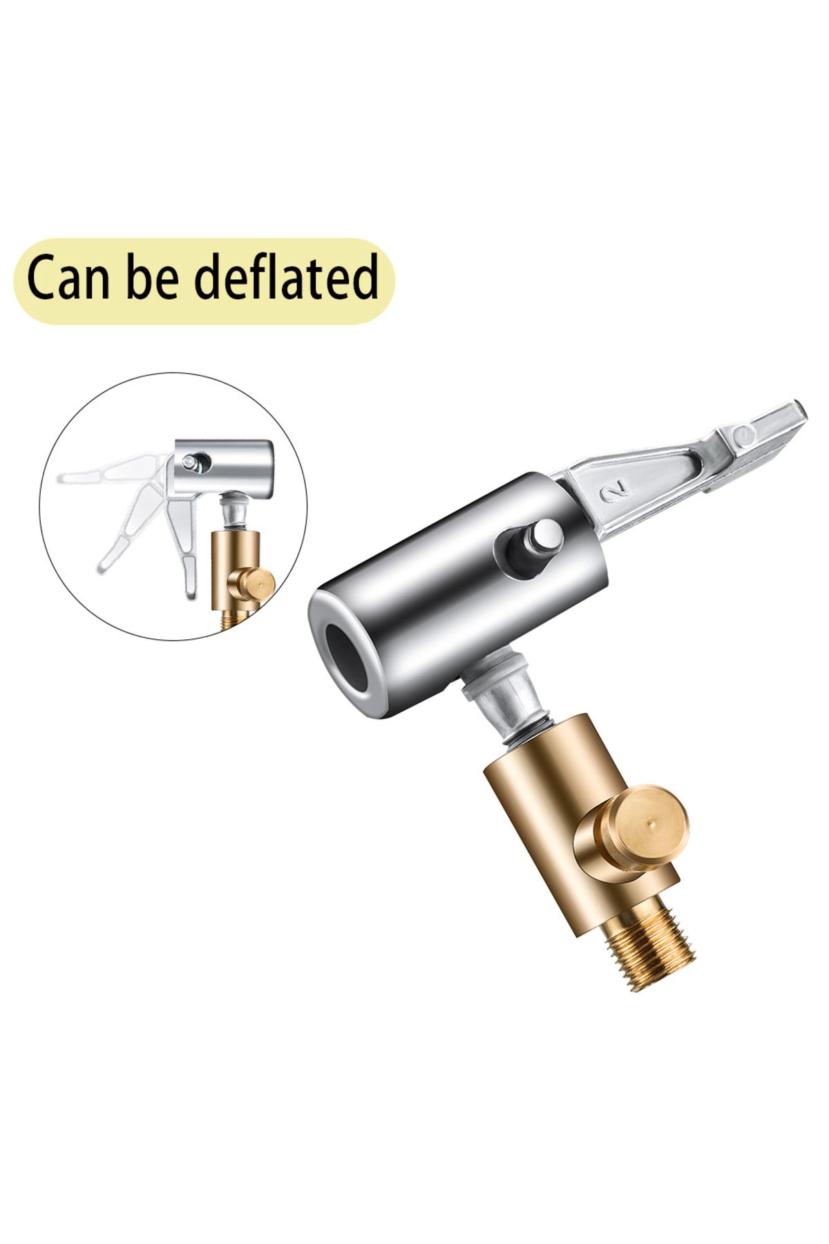 Choice-Can be deflated 1 Pcs Portable Inflatable Pump for Car Tire Air Chuck Compressor Tire Inflator Tire 1