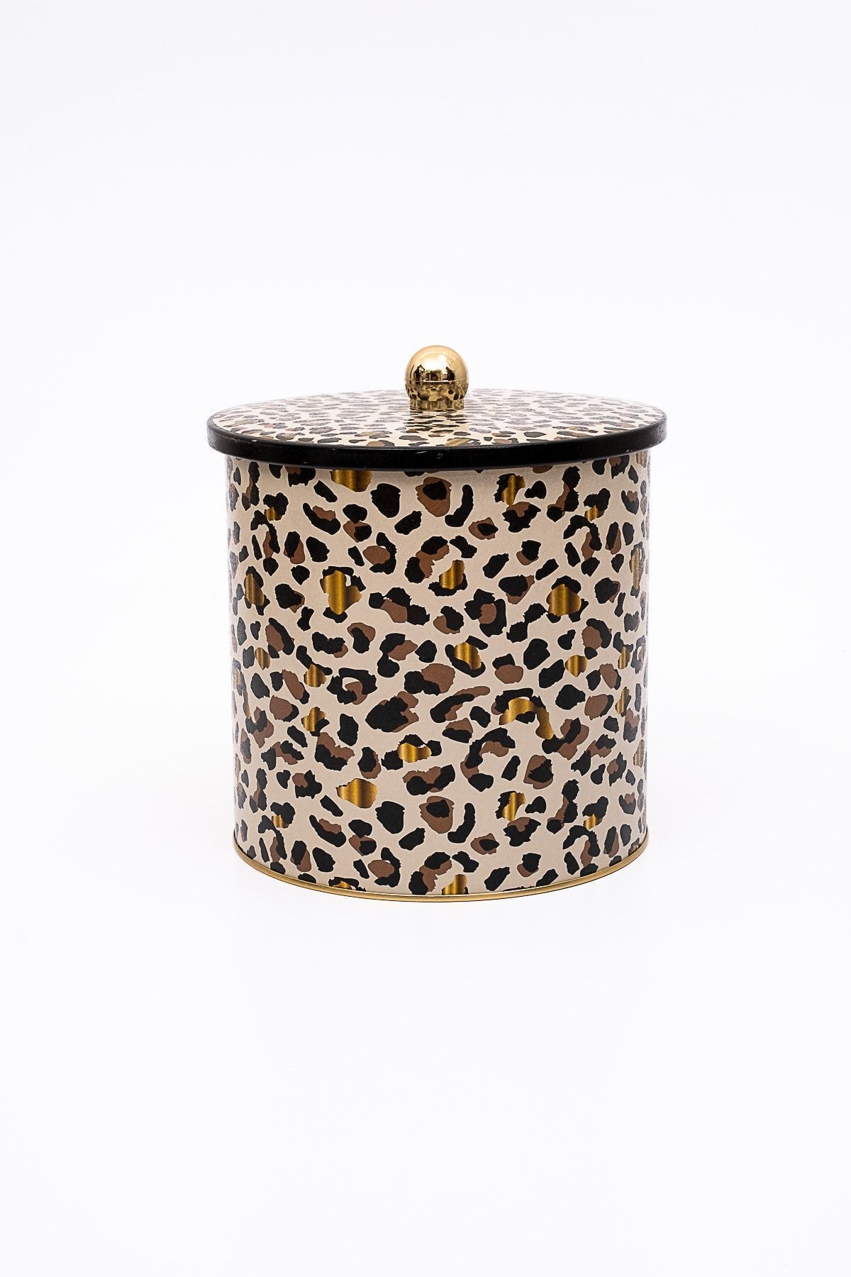 EVLE-Leo Patterned Food Storage Container - Metal Storage Container 17.5 Cm X 18 Cm Er147-v4 4