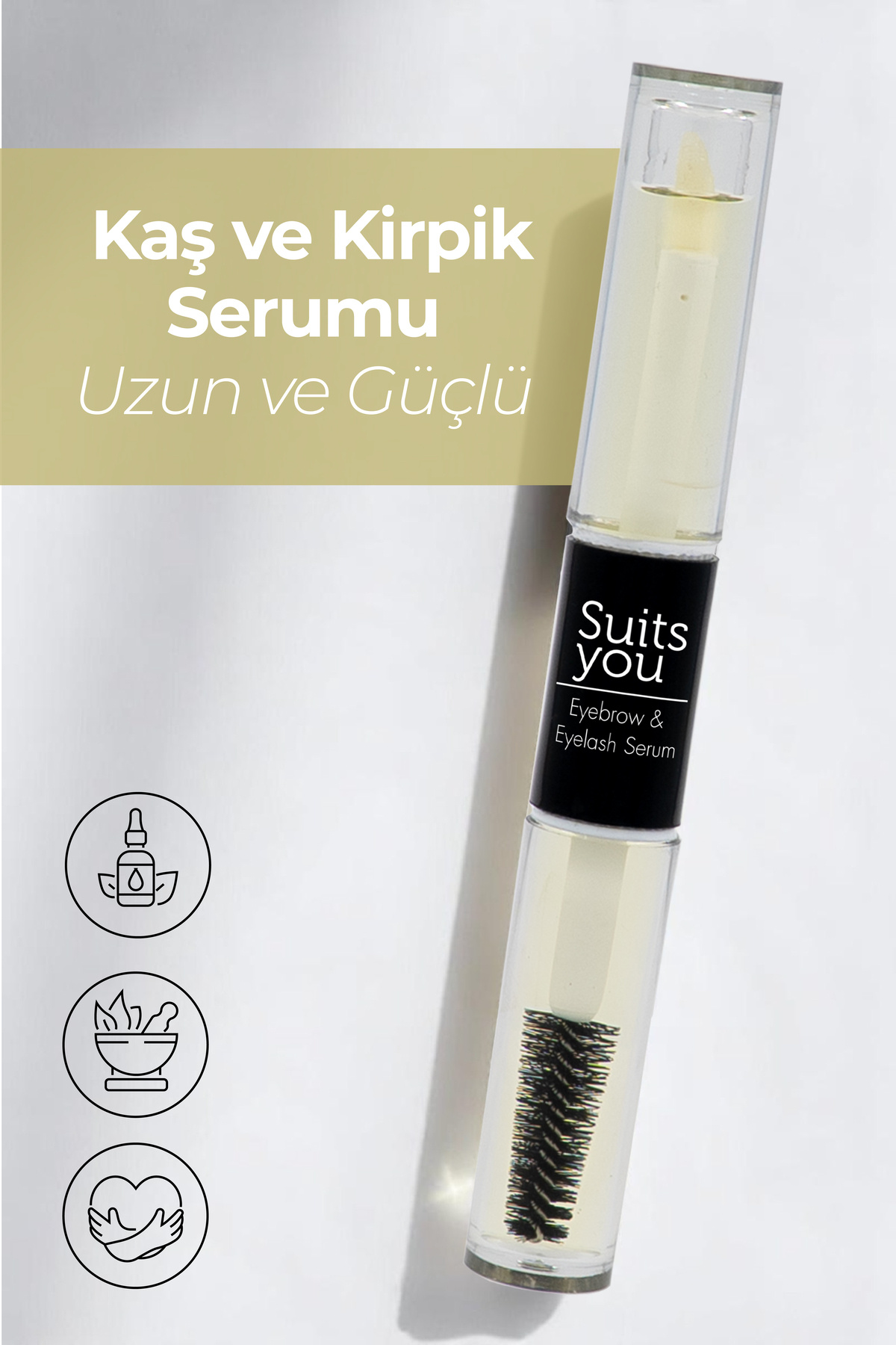 Suits you Kaş ve Kirpik Serumu – Uzun ve Güçlü Kirpikler İçin Doğal Bakım (5.5 ml)