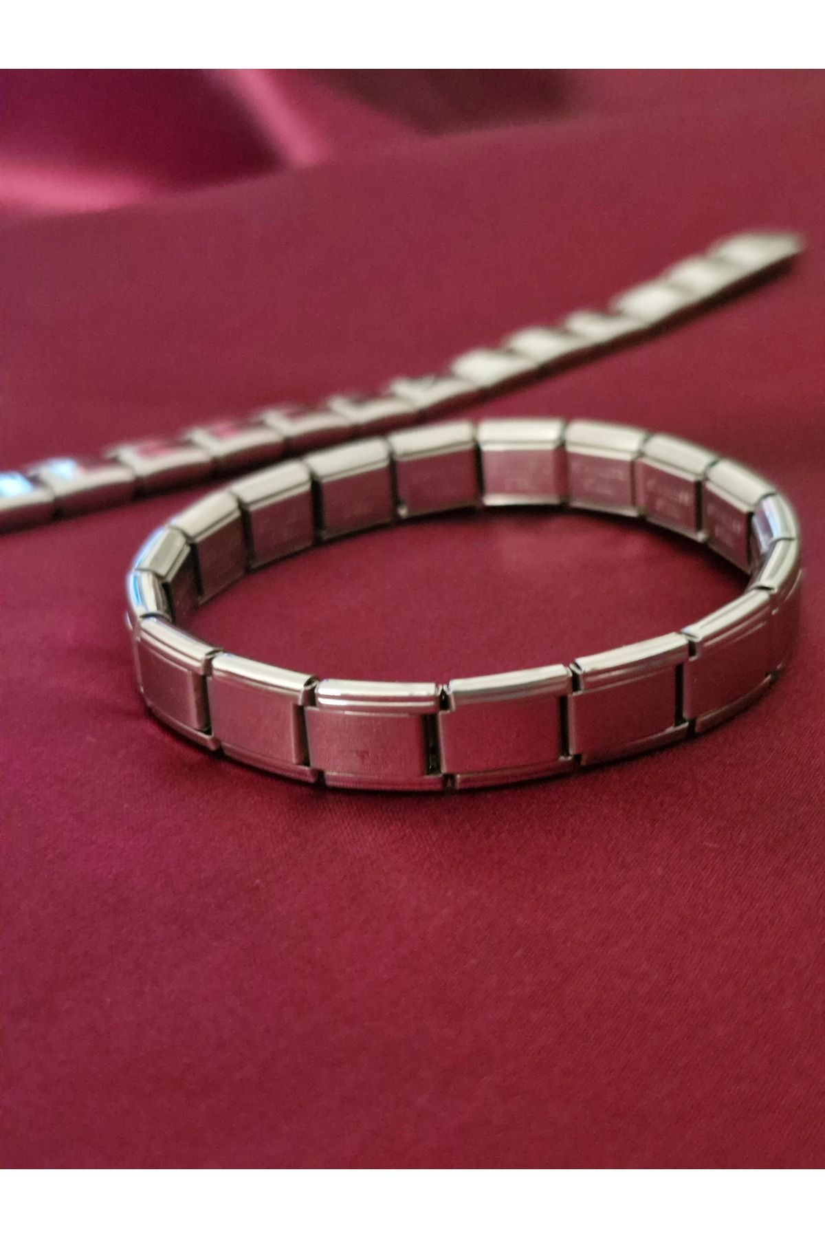 aayak&kabımofficial İtalyan Charm Çelik Bileklik | Paslanmaz, Kararmaz, Unisex Kullanım, Hediyelik Aksesuar