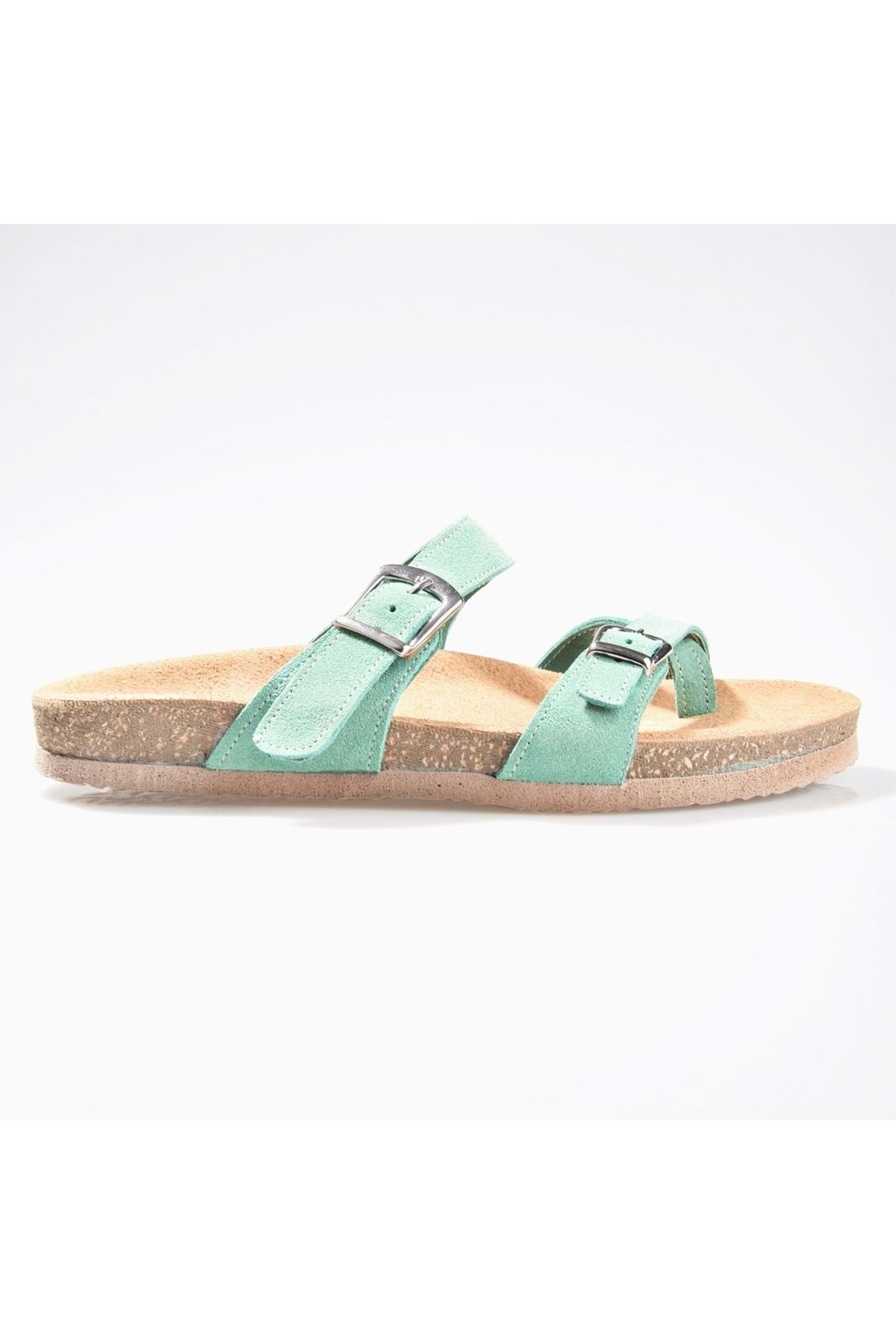Zeyn-8140 Flip-flops de damă din piele naturală 1