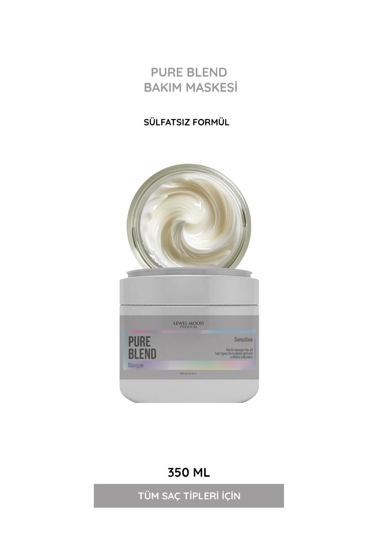 Pure Blend Sülfatsız Saç Bakım Maskesi — Level Mod Pure Blend Masque — تصویر 5 از 5