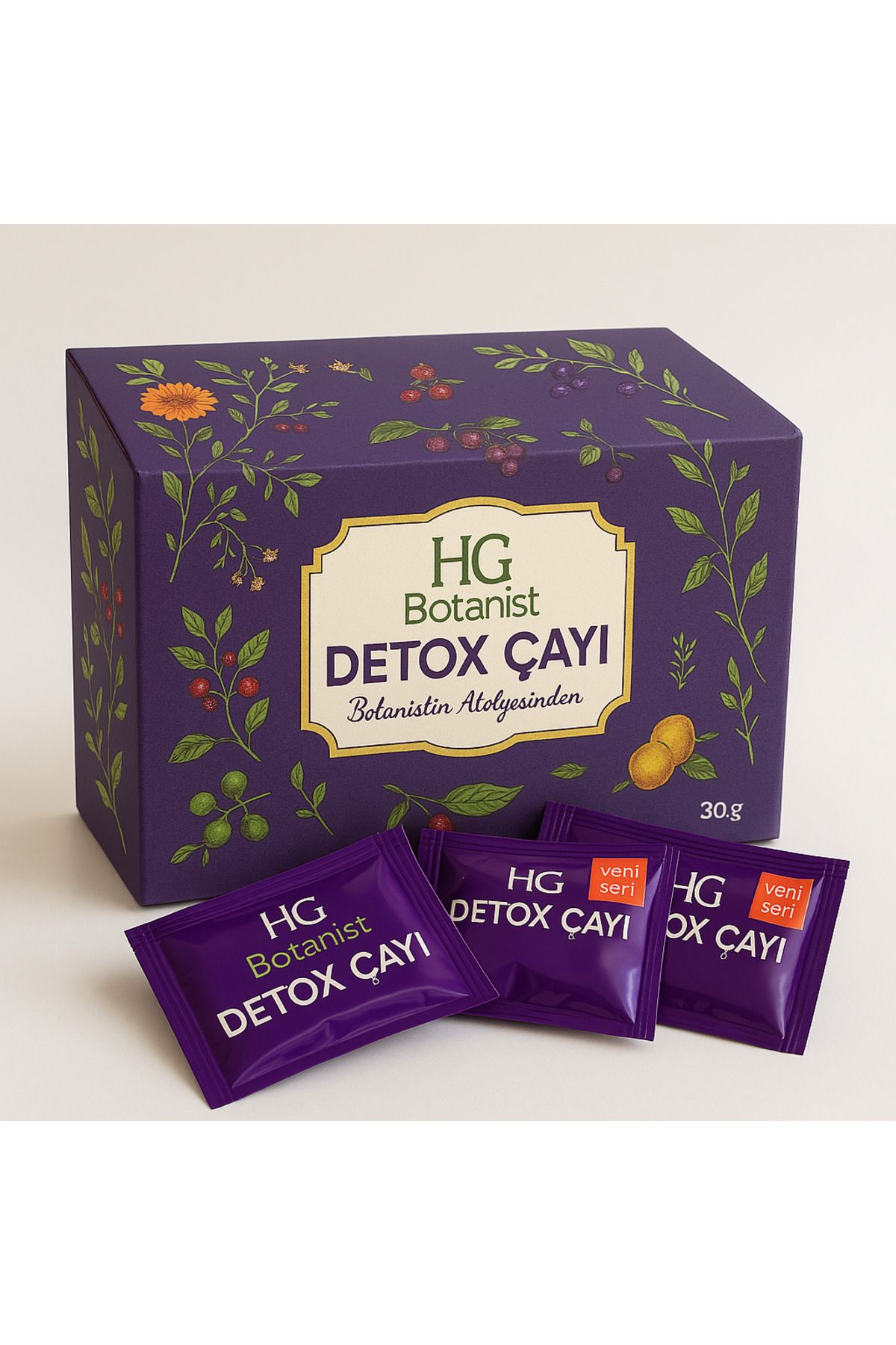 Bitki Karışımlı Detox Çayı | Göbek Eriten,şişkinlik Gideren,zayıflatan Bitki Çayı,detoks Tea - 4