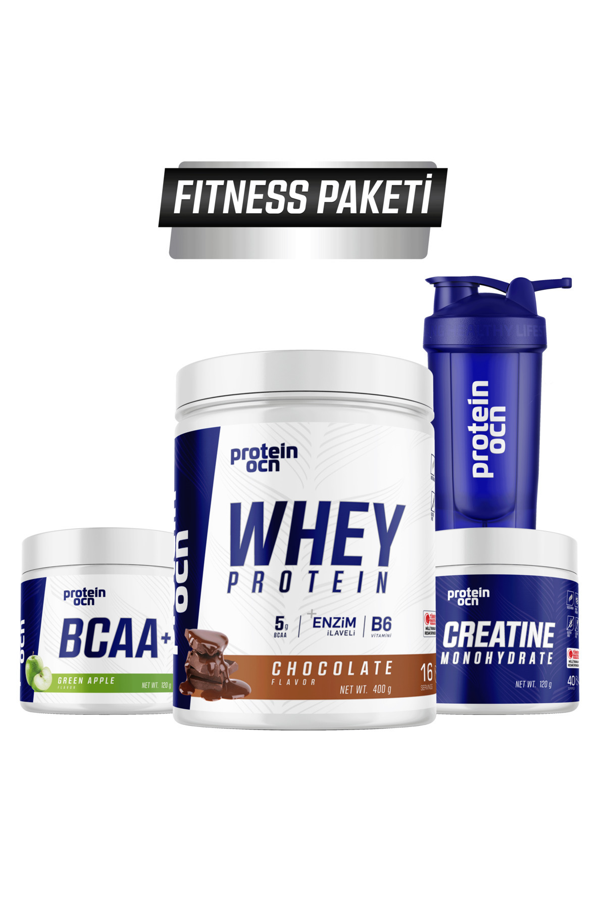 Proteinocean Fıtness Paketi  Çikolata Yeşil Elma