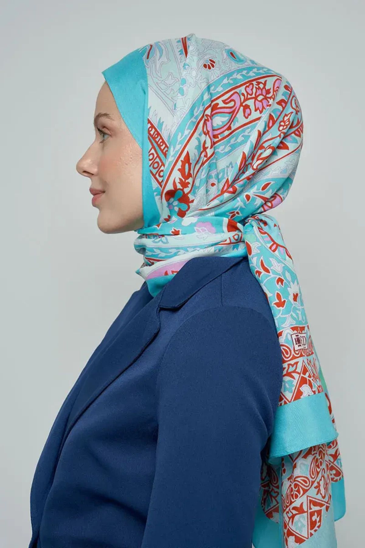 Perla Scarf & More ED Paisley Koleksiyonu Pateh Şal - Mavi