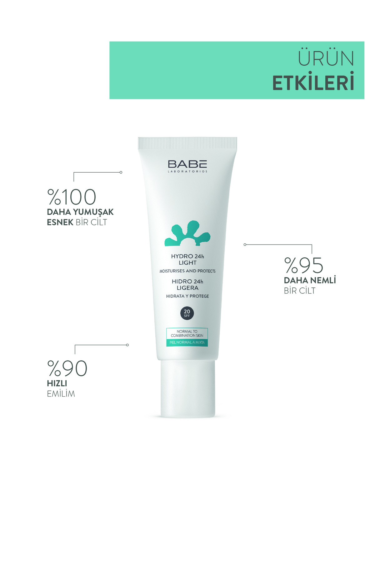 Babe Laboratorios-Babe Hydro 24h Light Spf 20 Moisturizing Cream 50 ml 1