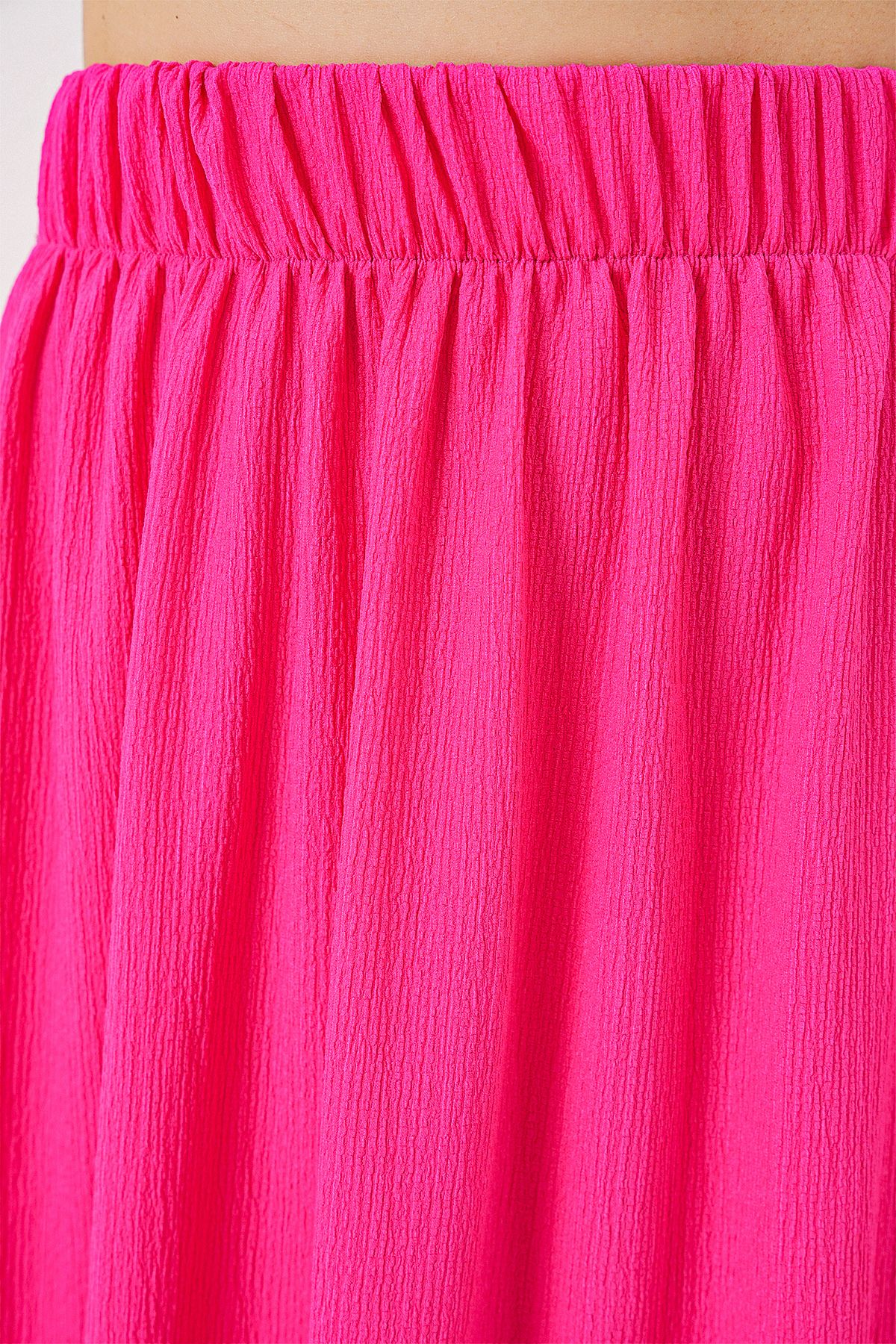 Bigdart-1886 Long Knitted Skirt - A.Fuchsia 5