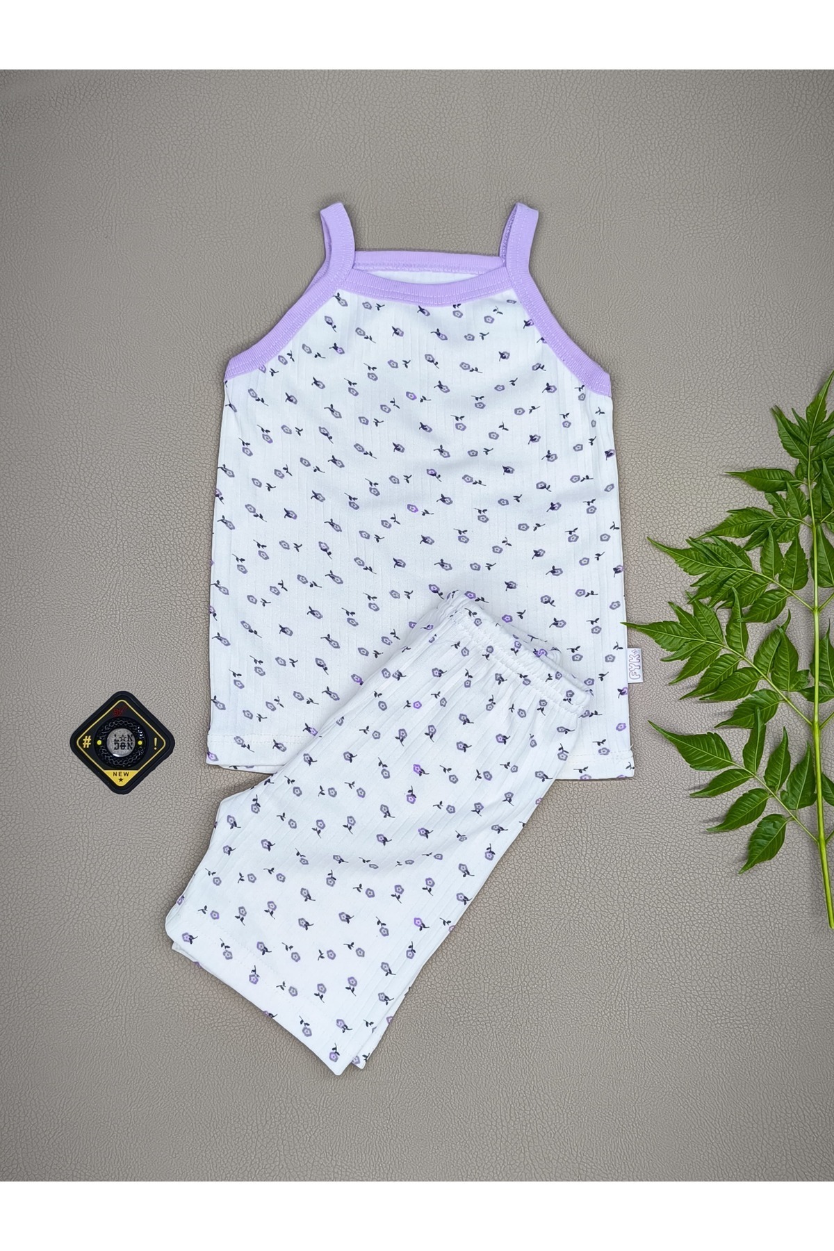 vieso İP ASKILI BEBEK ATLET VE ŞORT TAKIM fotoğrafı 2 (önizleme)