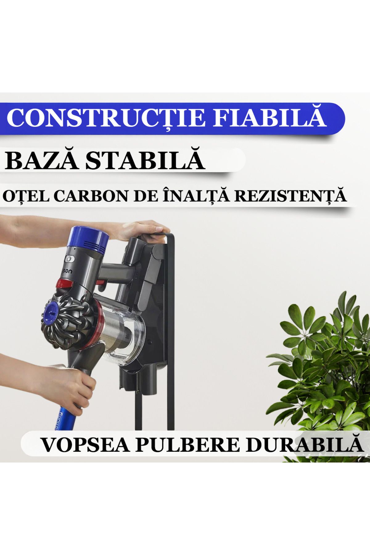 TnsAround-Suport Premium Tns® Pentru Aspirator Dyson, V15 V11 V12 V10 V8 V7 V6 5gen,fara Gauri In Pereti 5