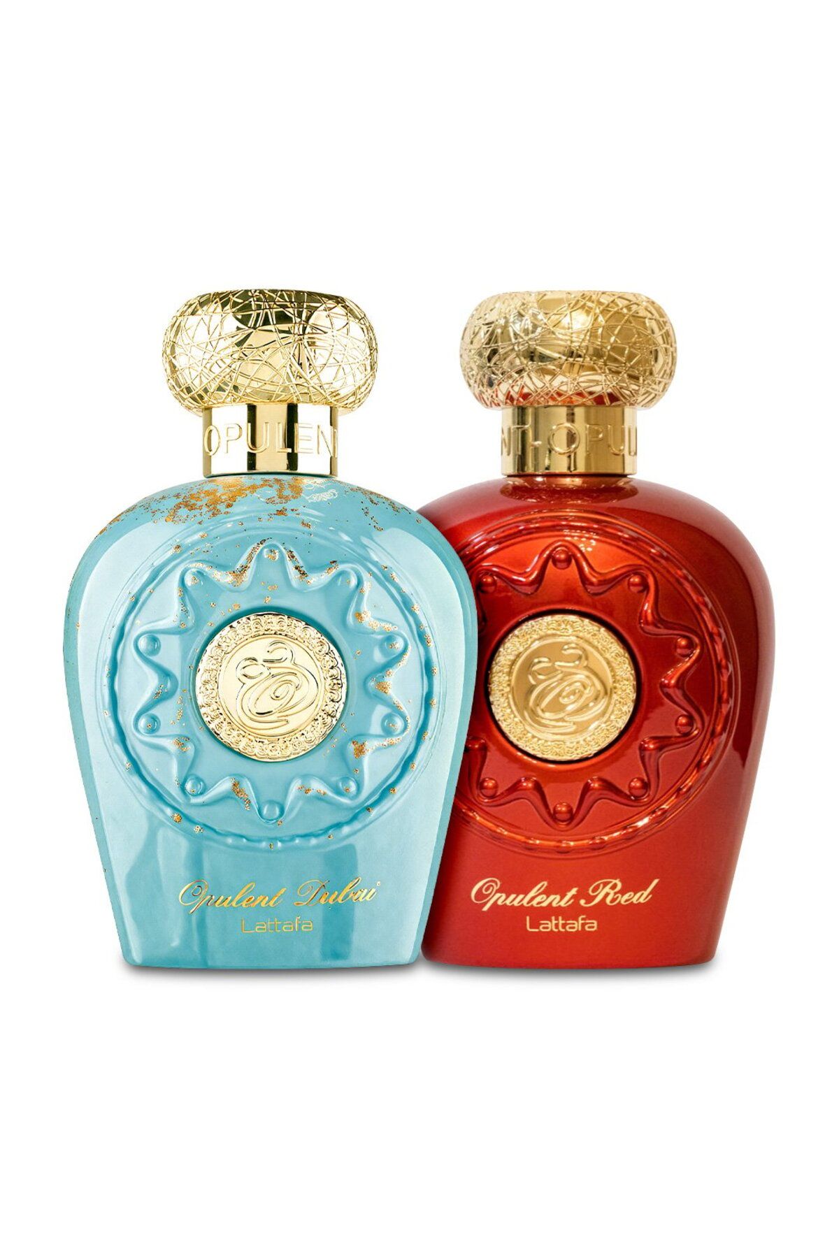 lattafa-Συσκευασία με 2 αρώματα, Opulent Dubai 100 ml και Opulent Red 100 ml 1