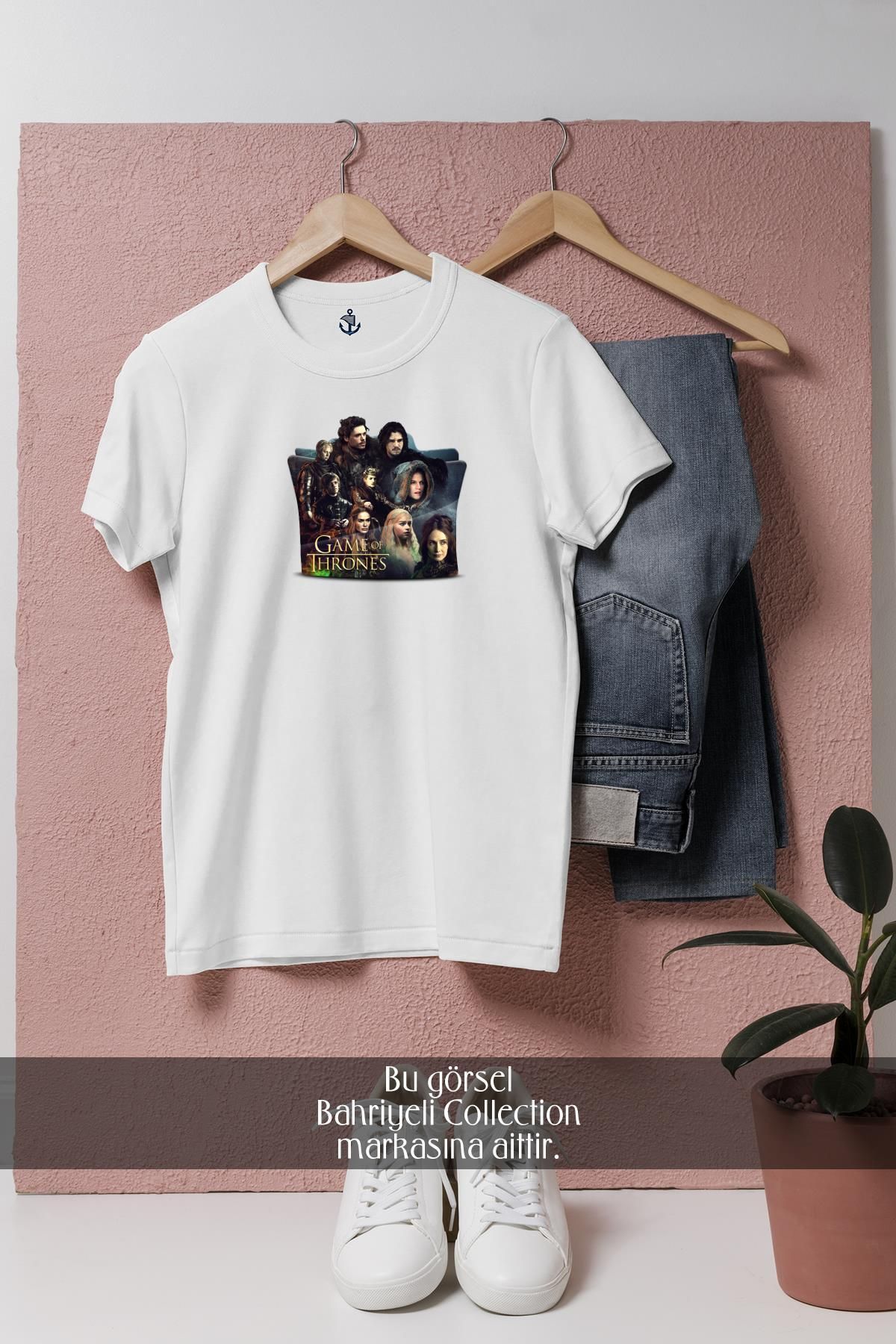 Bahriyeli Collection Oversize Game Of Thrones Tasarımlı Unisex T-Shirt