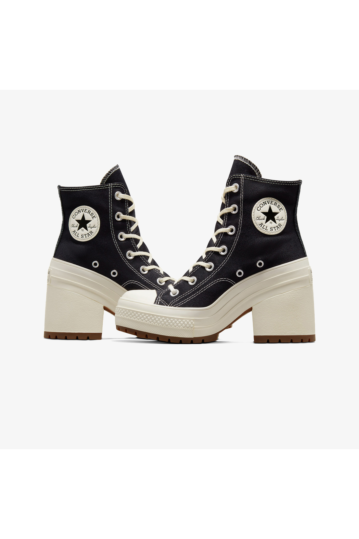 Converse  Chuck 70 De Luxe Heel Unisex Siyah/Krem Sneaker - Görsel 7
