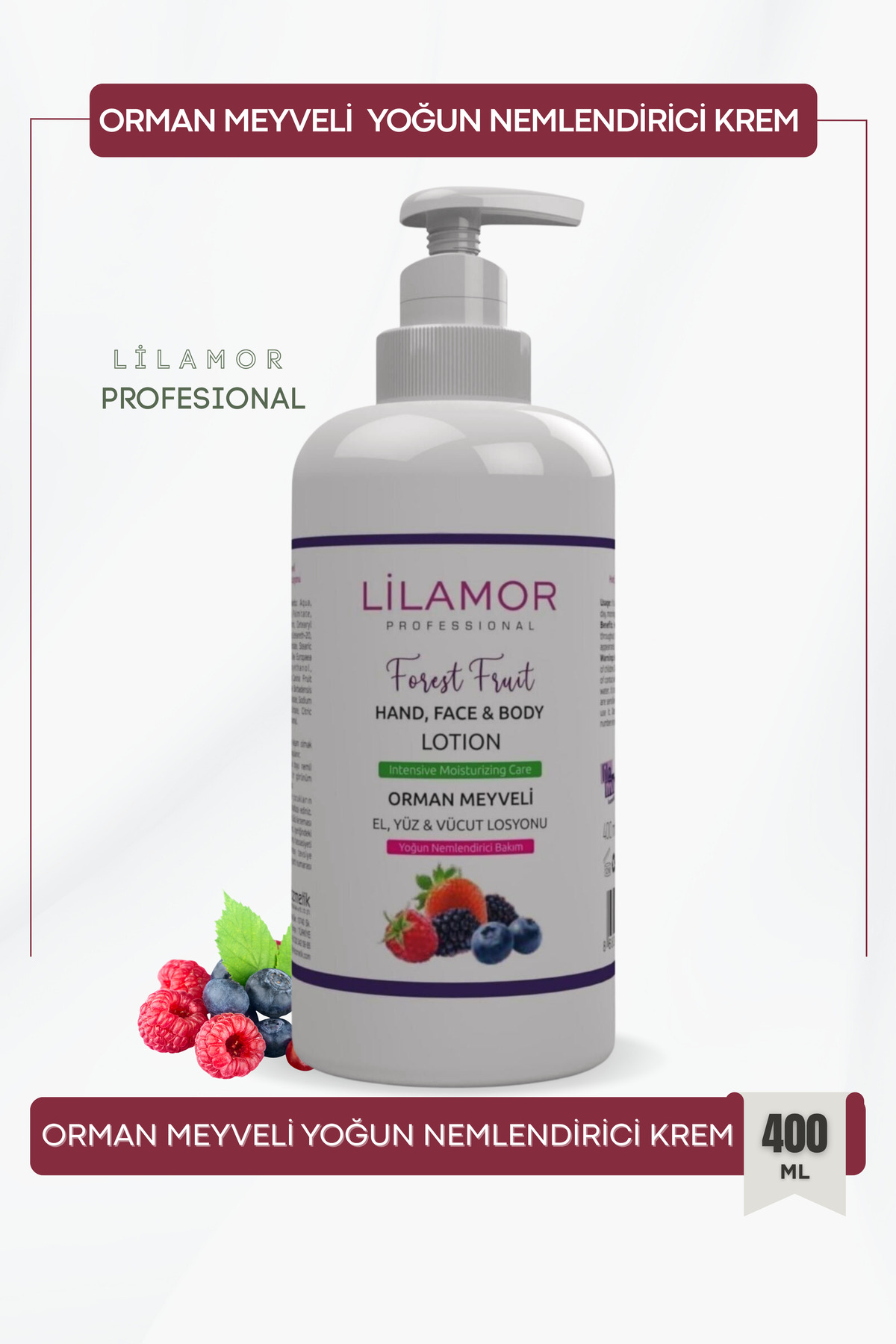 El Yüz Ve Vücut Losyonu Orman Meyveli 400 ml — bodylotion — تصویر 2 از 3