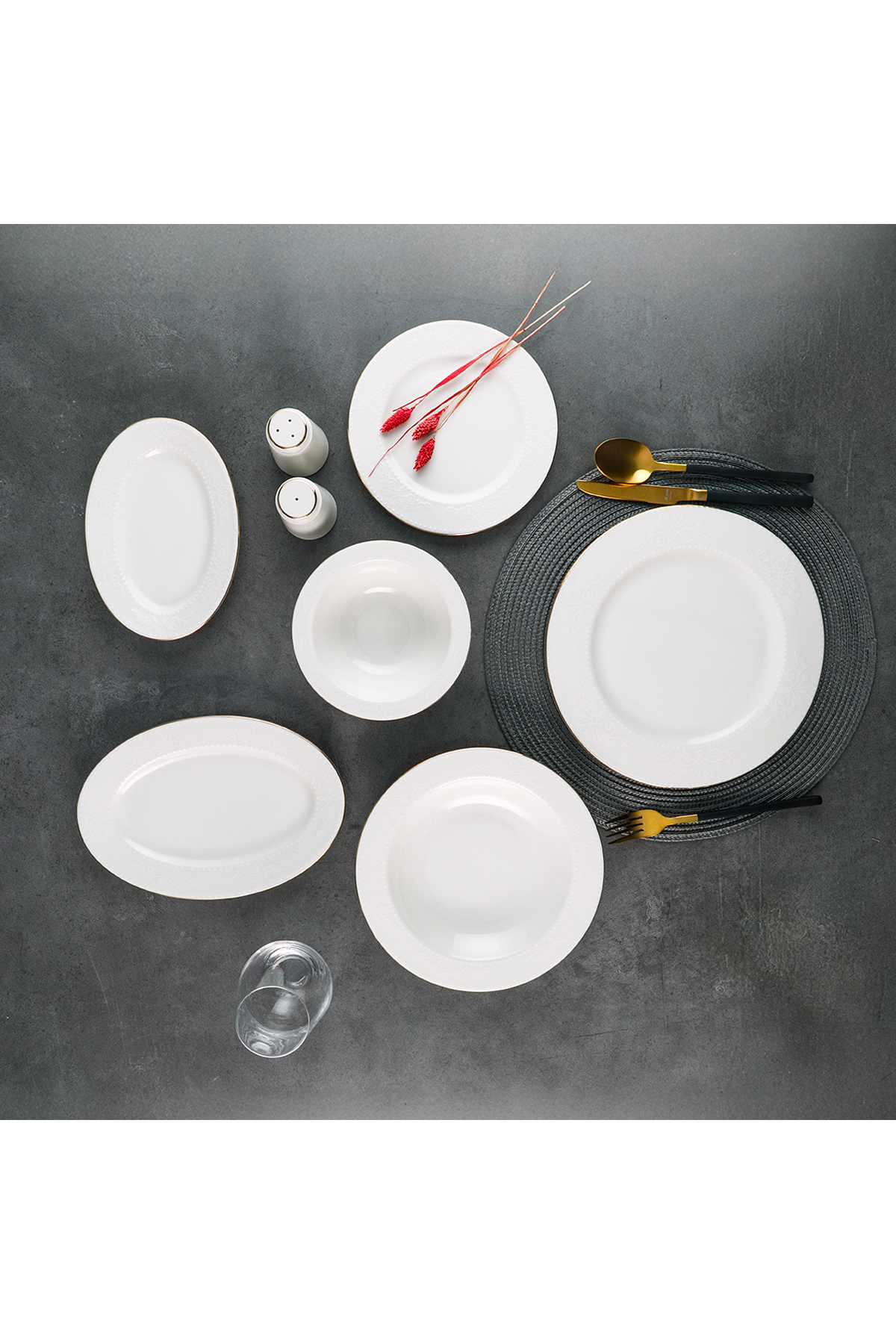 Aryıldız Marta Gold 29 Parça 6 Kişilik Yemek Takımı