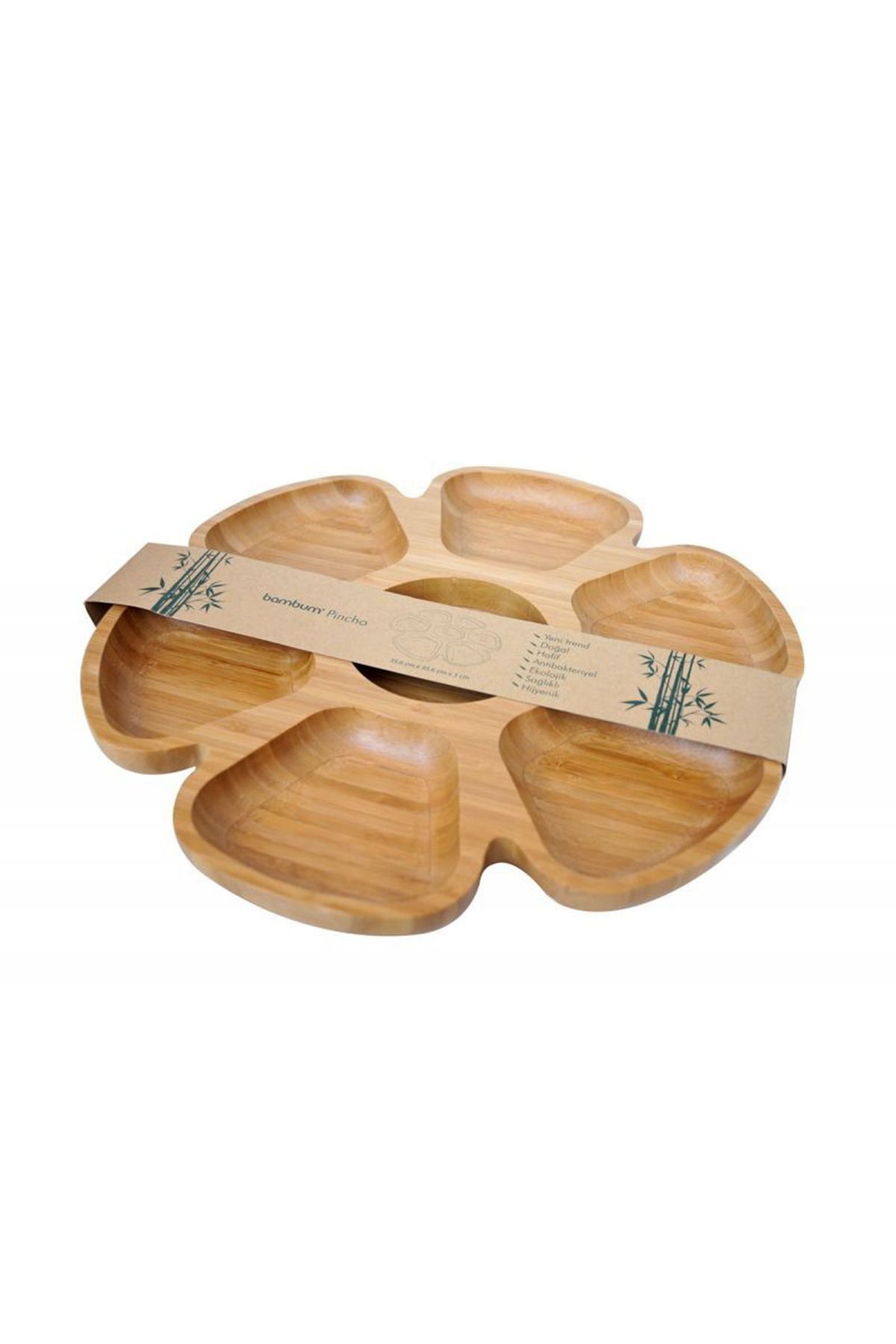Bambum-Pincho Rotating Snack Bowl with Compartment 3