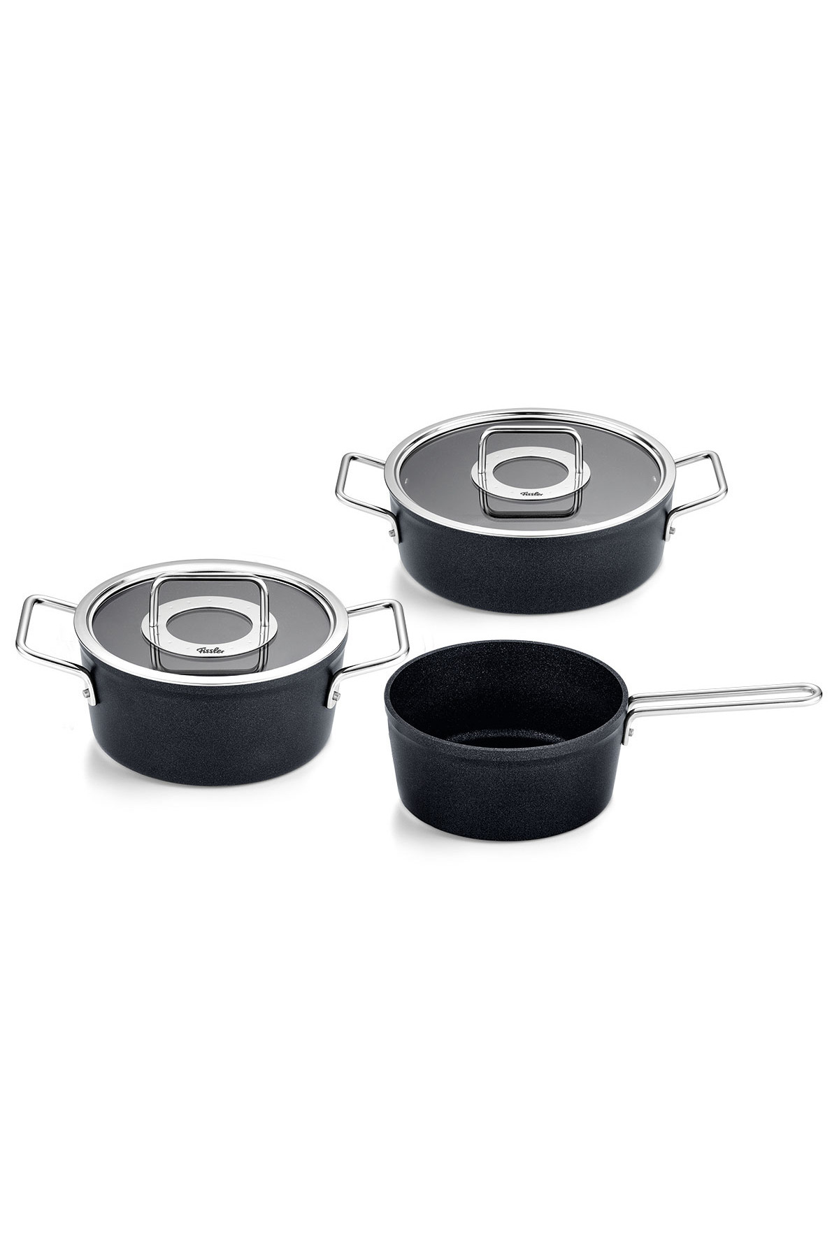 Fissler-5 Piece Adamant Pot Set with Glass Lid 1