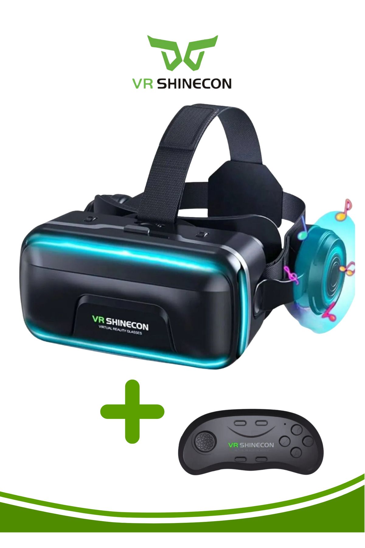 VR Shinecon G04ea Sanal Gerçeklik Gözlüğü Sc-b01 Kablosuz Bluetooth Kumandalı