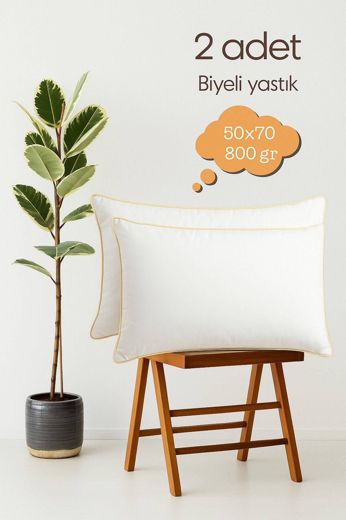 Emmy Home 2'li Nano Jel Biyeli 800 gr Yastık