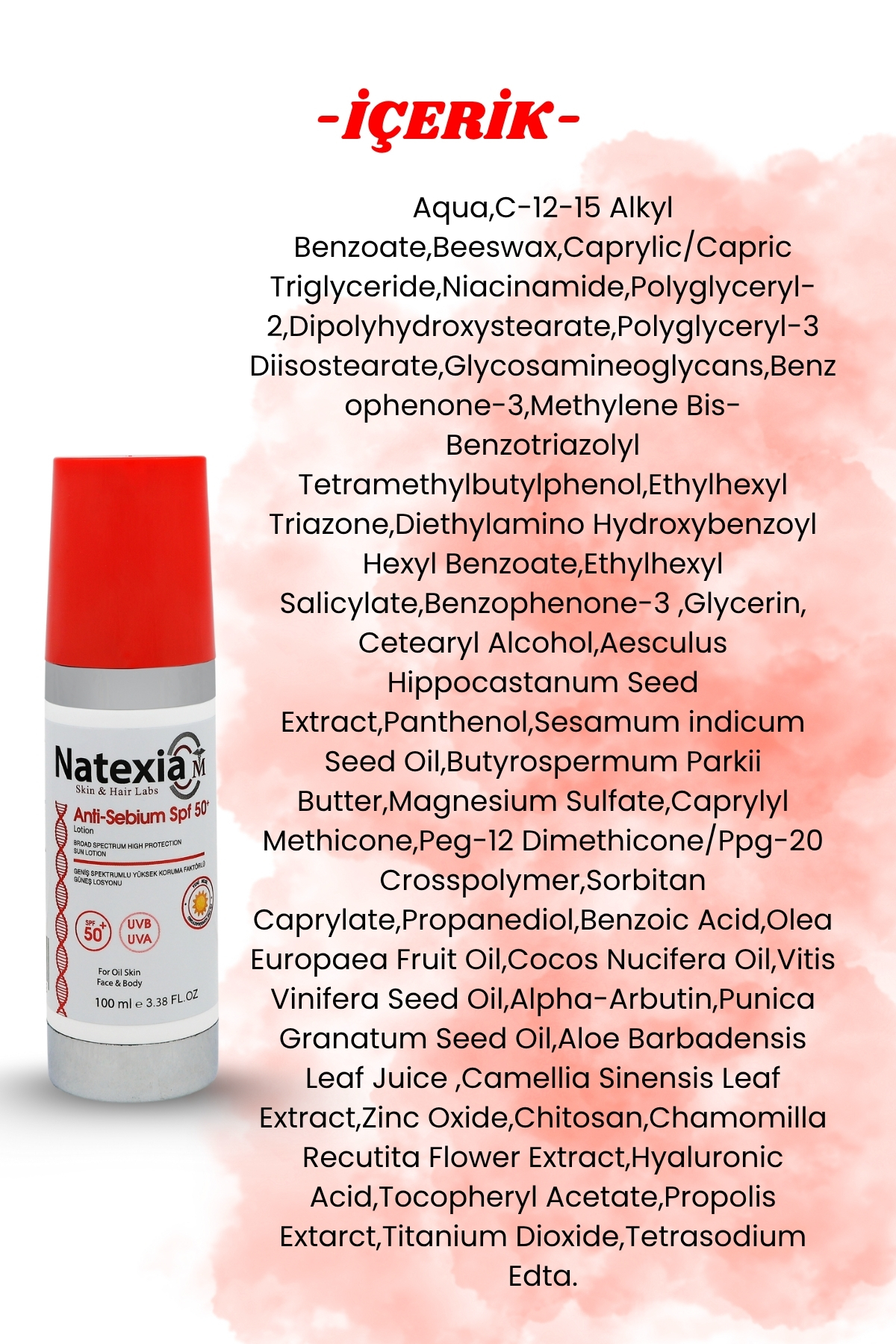 Karma, Yağlı ve Akne Eğimli Ciltlere Sivilce Karşıtı Anti-Sebium Güneş Koruyucu SPF50+ Losyon 100 ml — NATEX0005 — تصویر 6 از 6