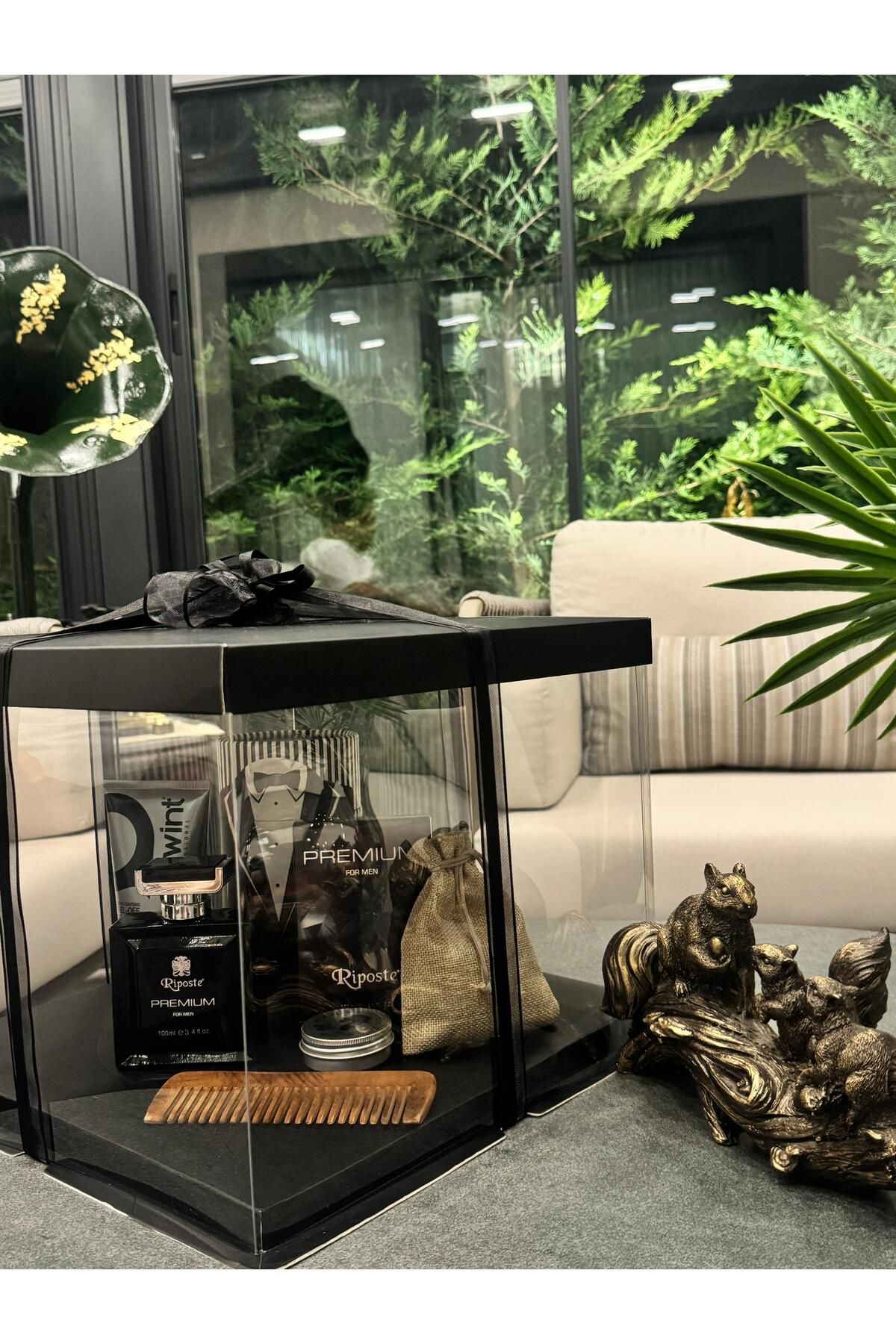 shop Erkek Premium Damat Bohçası Hediye Seti – Parfüm, Tarak, Bakım Ürünleri ve Özel Kutulu Şık Sunum