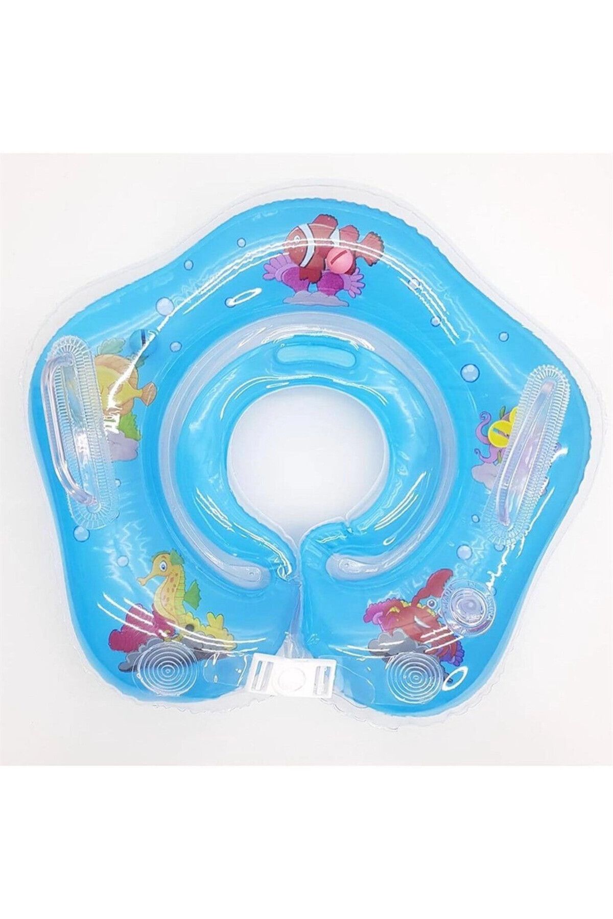 hazelin Erkek Bebek Mavi Emniyet Kilitli Yüzme Boyun Simidi HZL25S-BR01