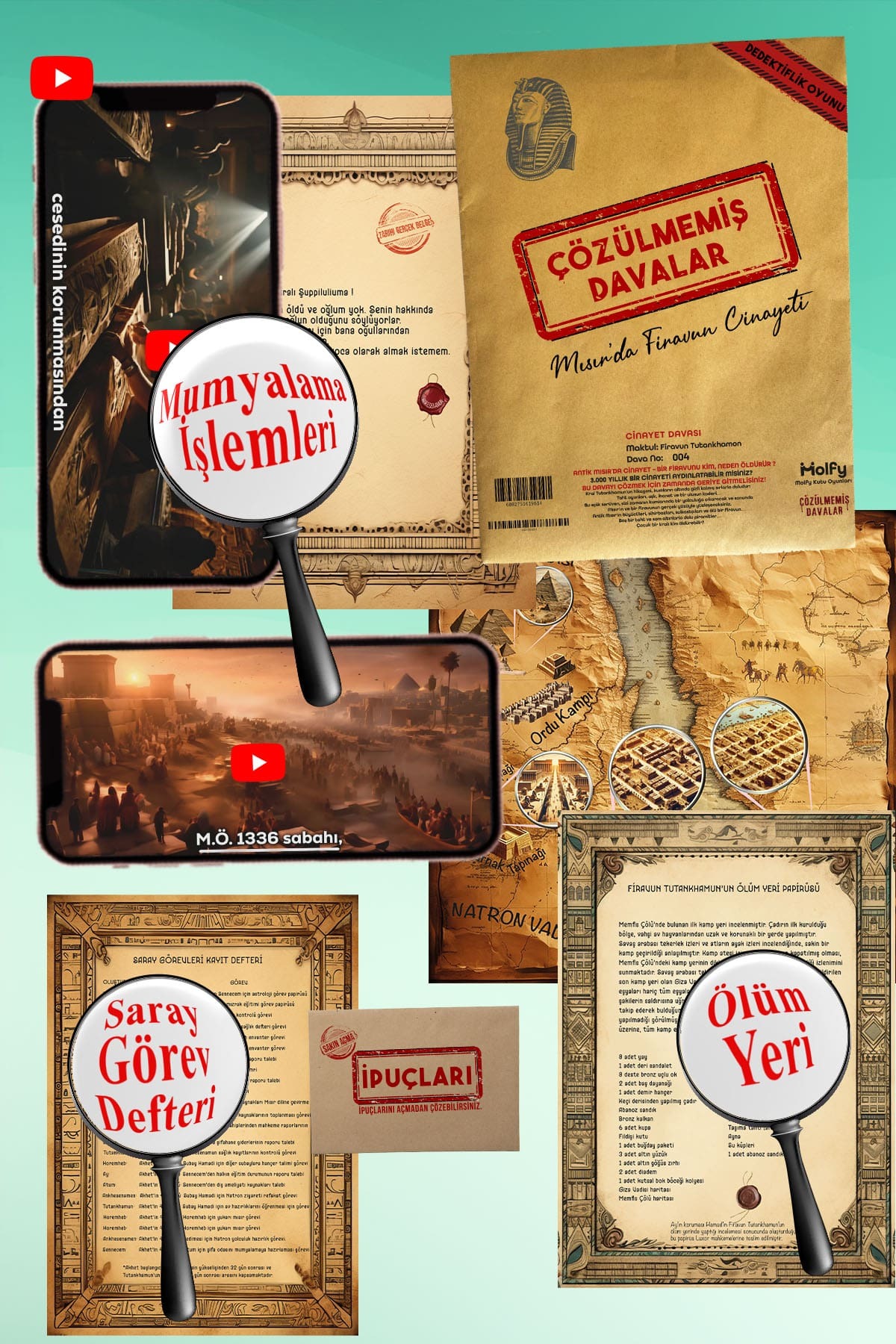 çözülmemiş davalar Mükemmel Altılı Dedektif Oyunu Cinayet Oyunu Akıl Hastanesi Dedektiflik Oyunu Dava Çözme Kutu Oyunu fotoğrafı 5 (önizleme)