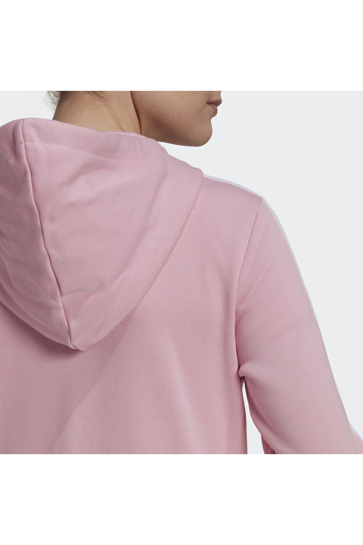 adidas Essentials French Terry 3-stripes Full-zip Kapüşonlu Üst görsel 5