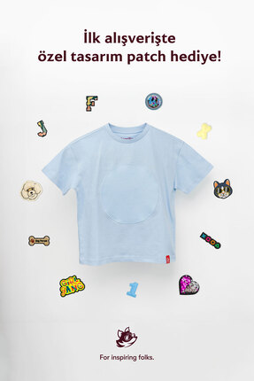 JantiFox Unisex, 100% Koton, Çocuk, Oversize, Janti Fox Patchleriyle Tasarlan...