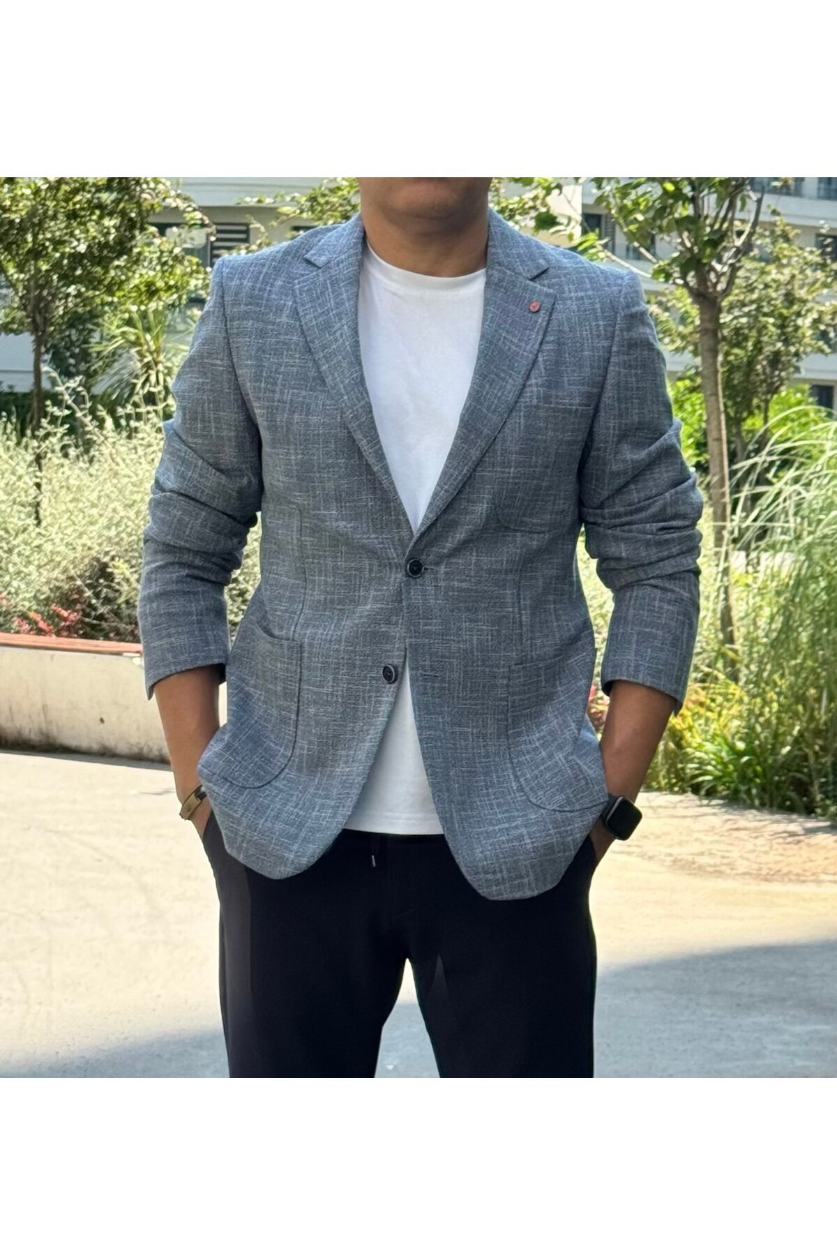 ACTUAL  Slim Fit Blazer Tek Ceket 7145-1 R5 Laci - Görsel 4