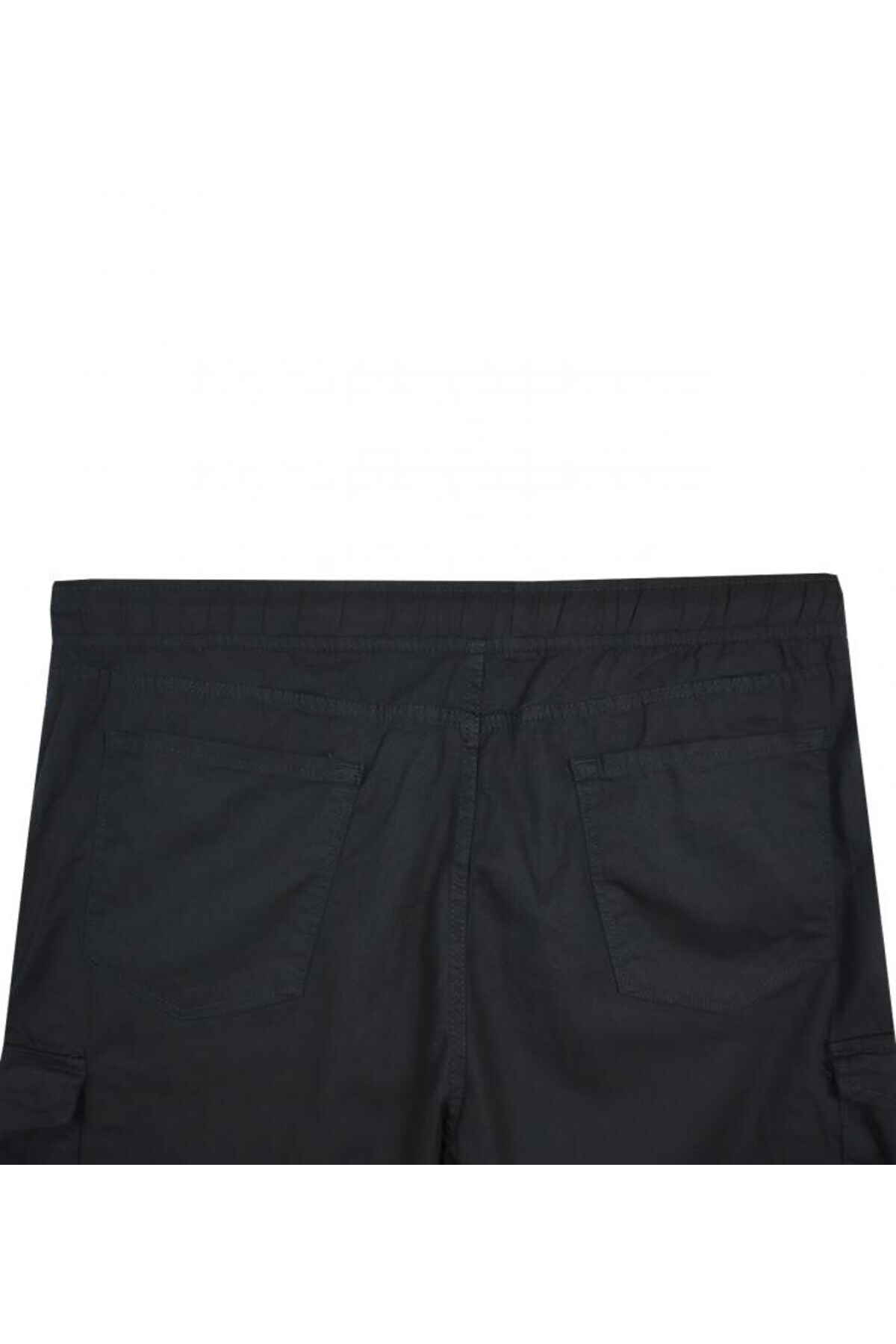 marufshop Lastik Paçalı Ve Kargo Cepli Erkek Büyük Beden Likralı Jogger Pantolon Siyah görsel 5