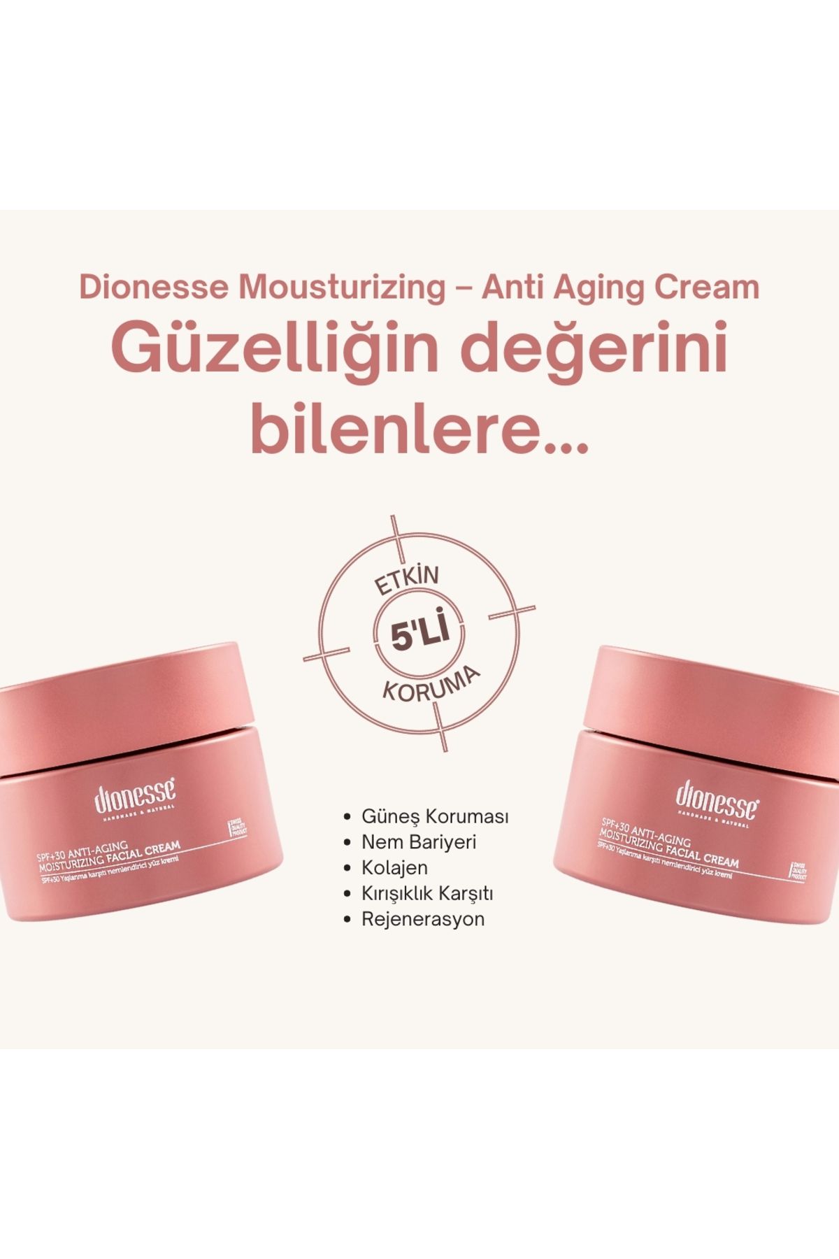 dionesse-Moisturizing Spf 30 Day Cream 50 ml - Intensely Moisturizing and Skin Supporting Sunscreen 2