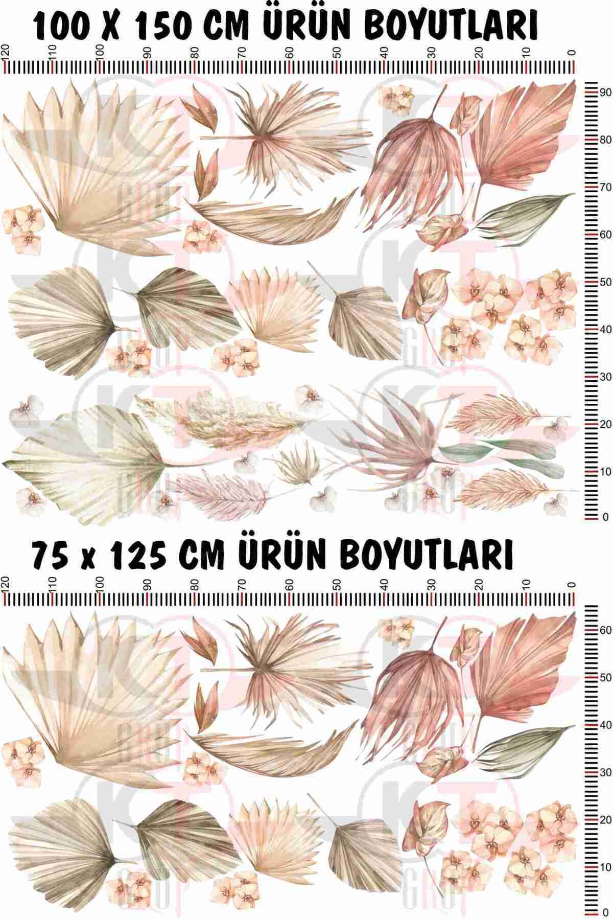 Kt Grup Avangard Çiçekler Duvar Sticker Seti fotoğrafı 4 (önizleme)