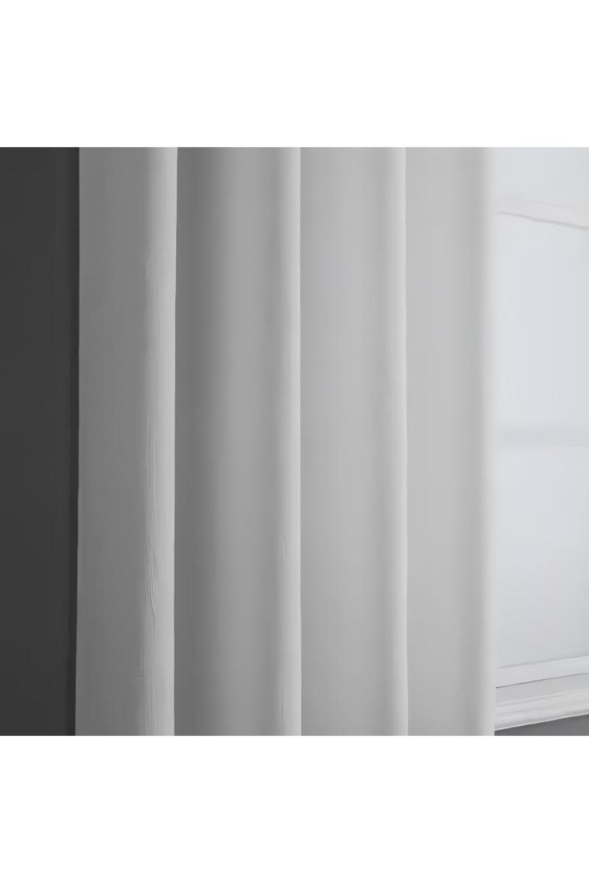 Generic-Satin Feel Window Curtain Pair With Eyelet White 135 X 244cm 5