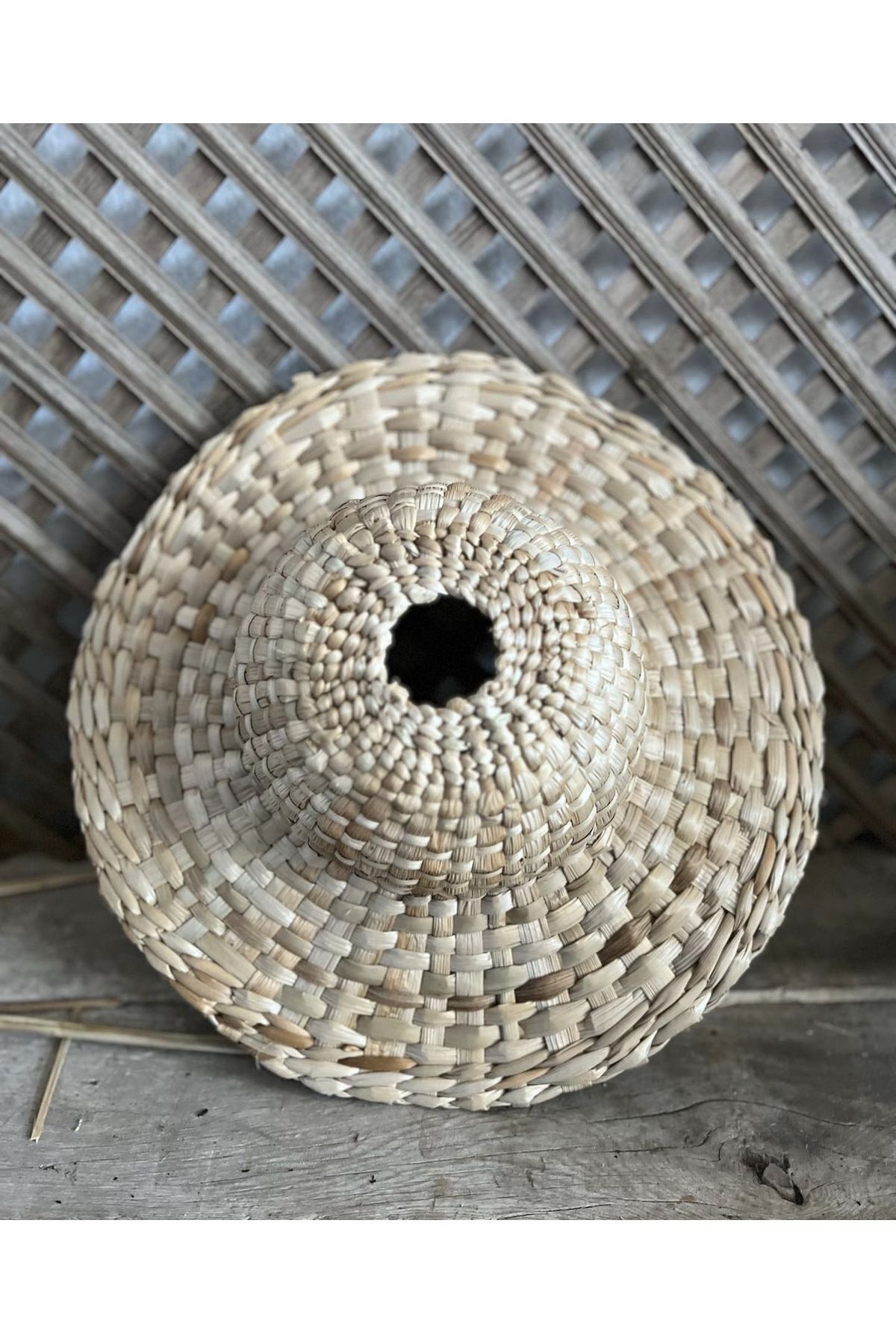 AFRALYAHOME-Straw Hat Chandelier Bohemian Rustic Chandelier 32 cm (White Sensor Included) Quantity Price 4