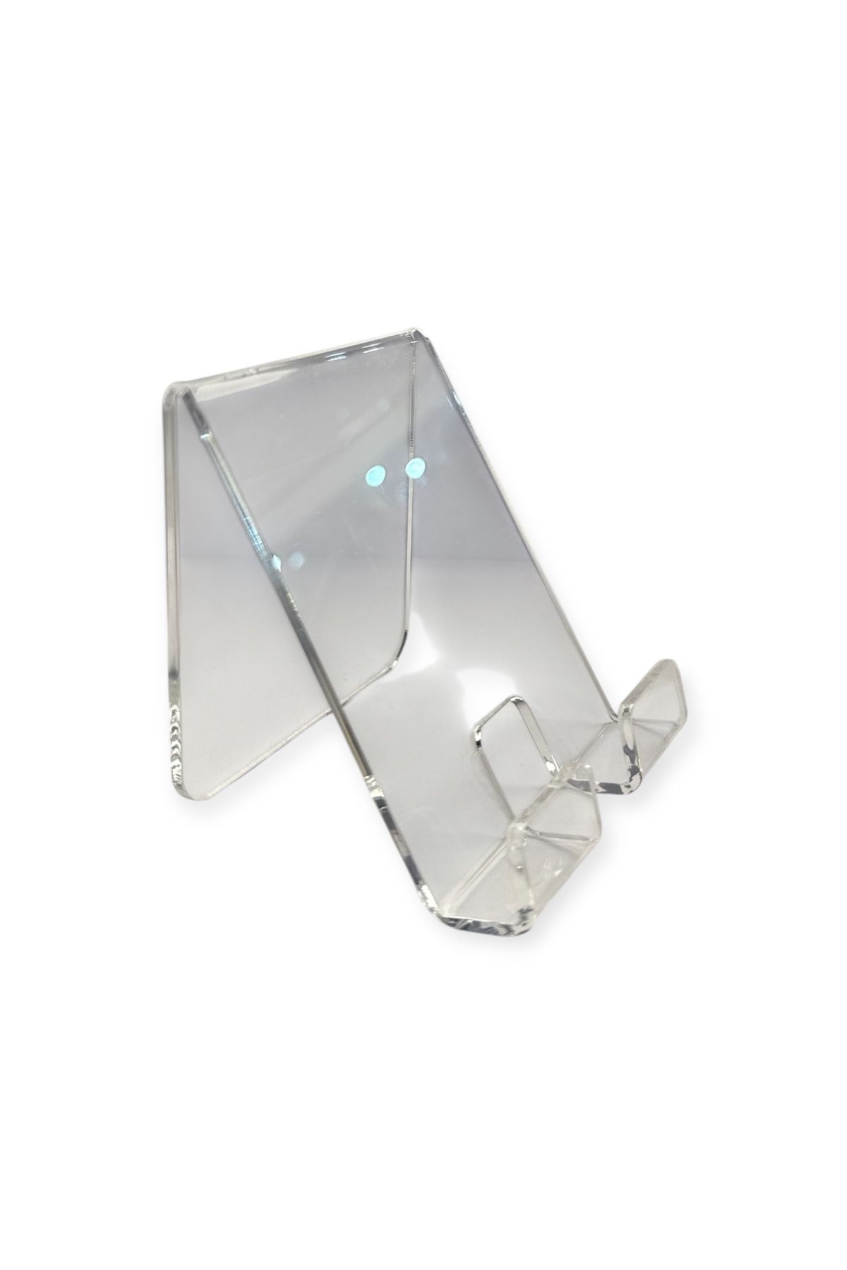 STAND MARKET Şeffaf Pleksi Telefon Standı – 8x10 cm | Masaüstü Dikey Destek | Tüm Telefon Modelleri ile Uyumlu