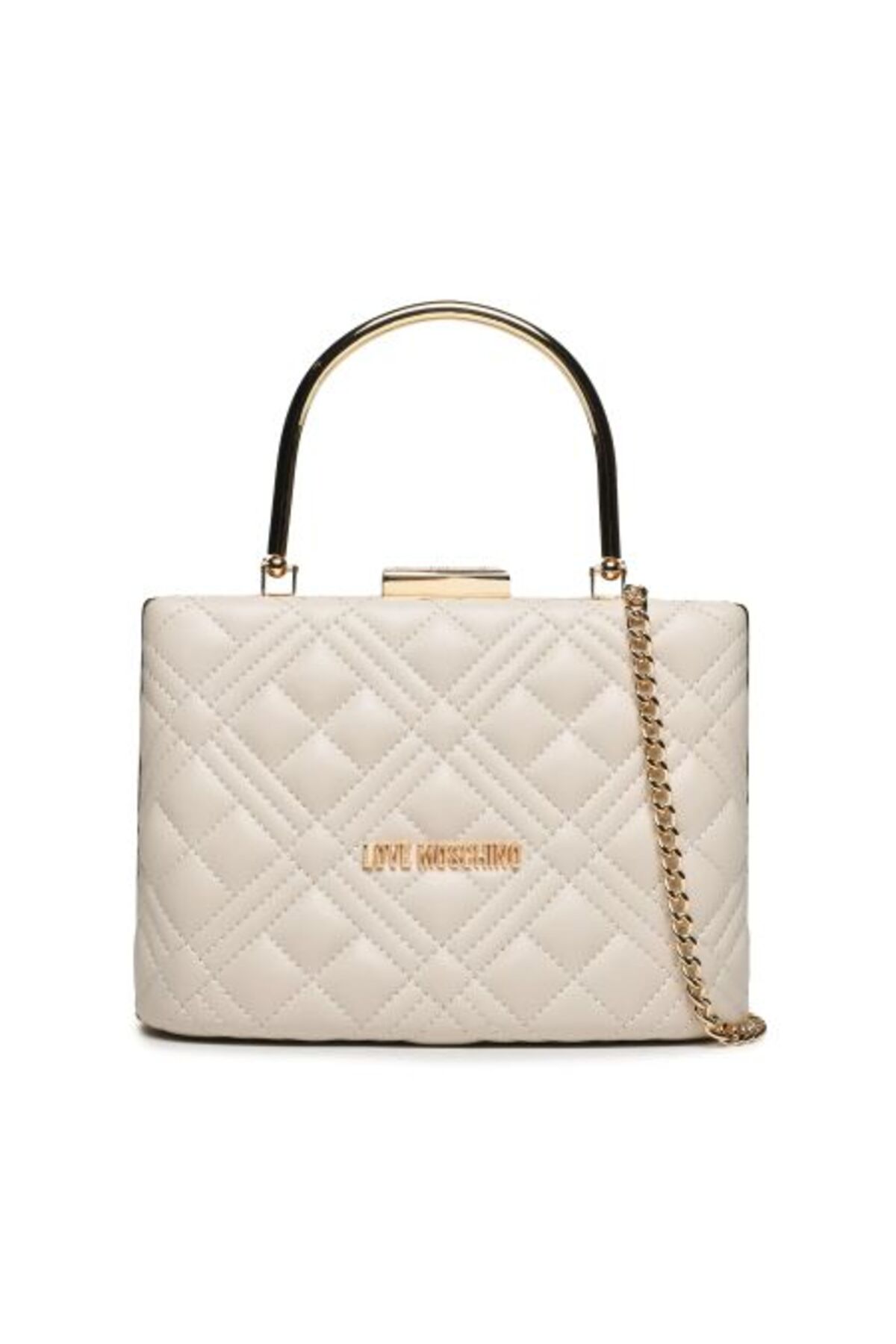 Love Moschino Borsa A Tracolla In Pelle Beige - Modello JC4330PP0LKN0106